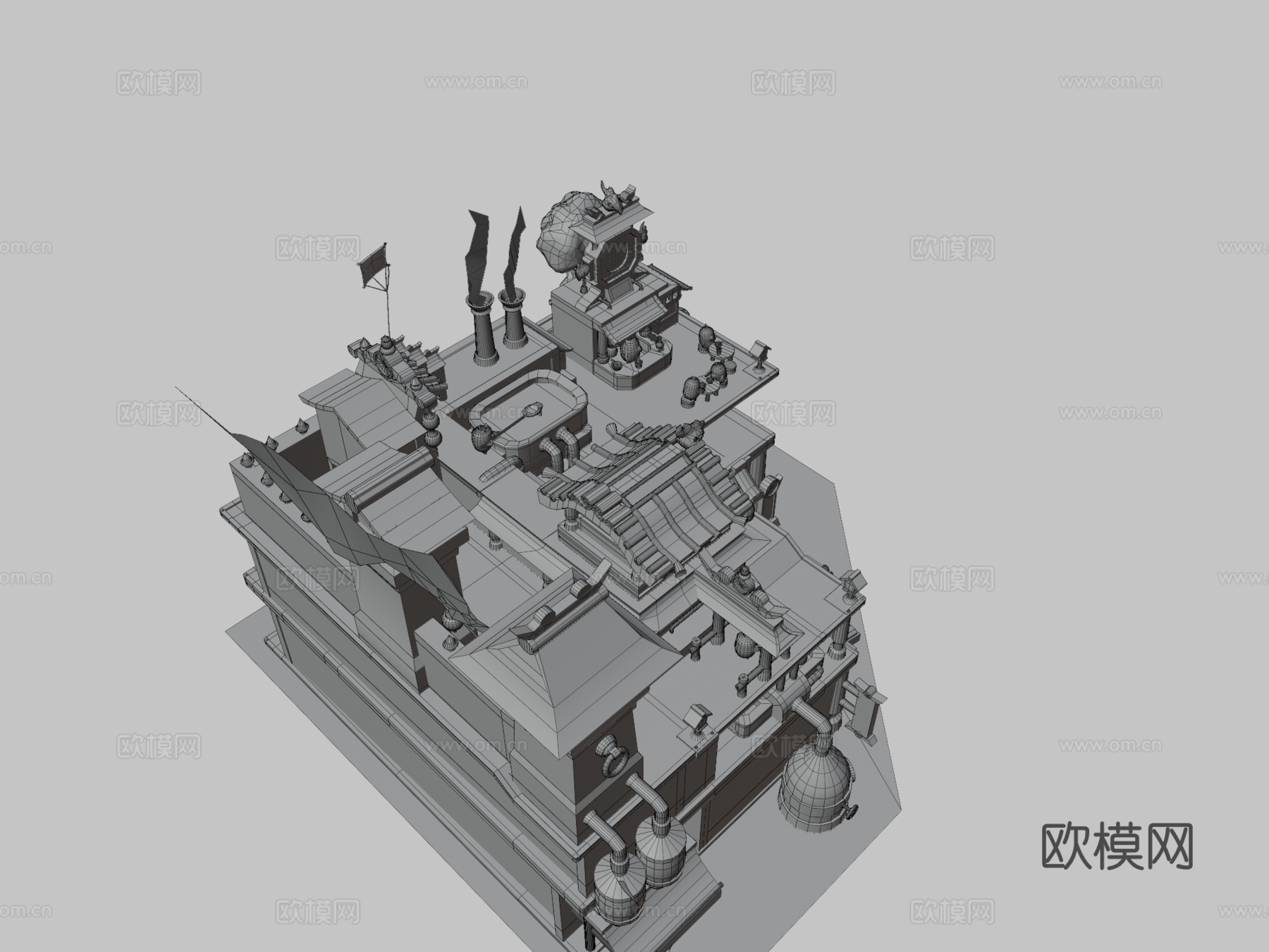 澡堂鸡3d模型