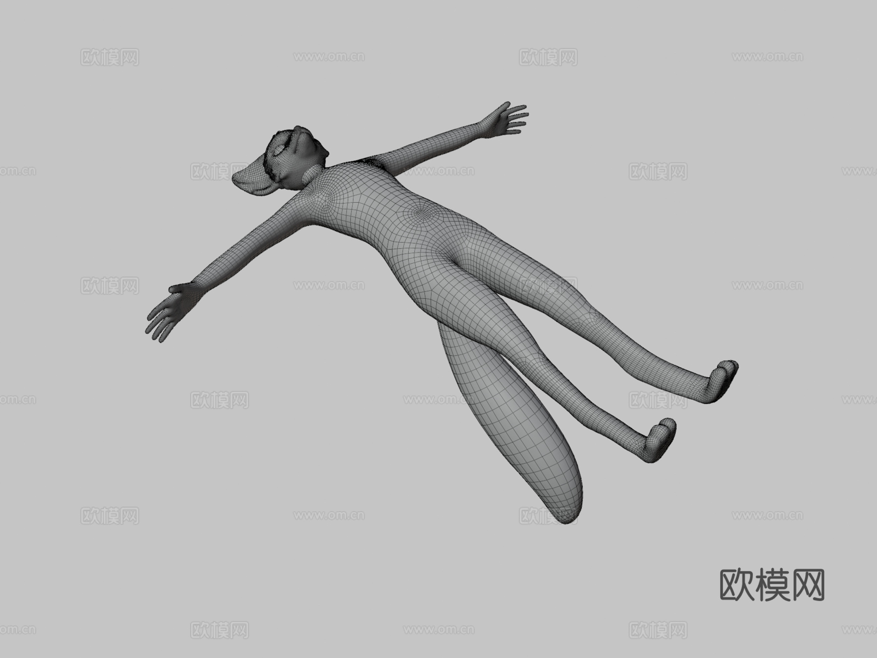 缺陷狐3d模型