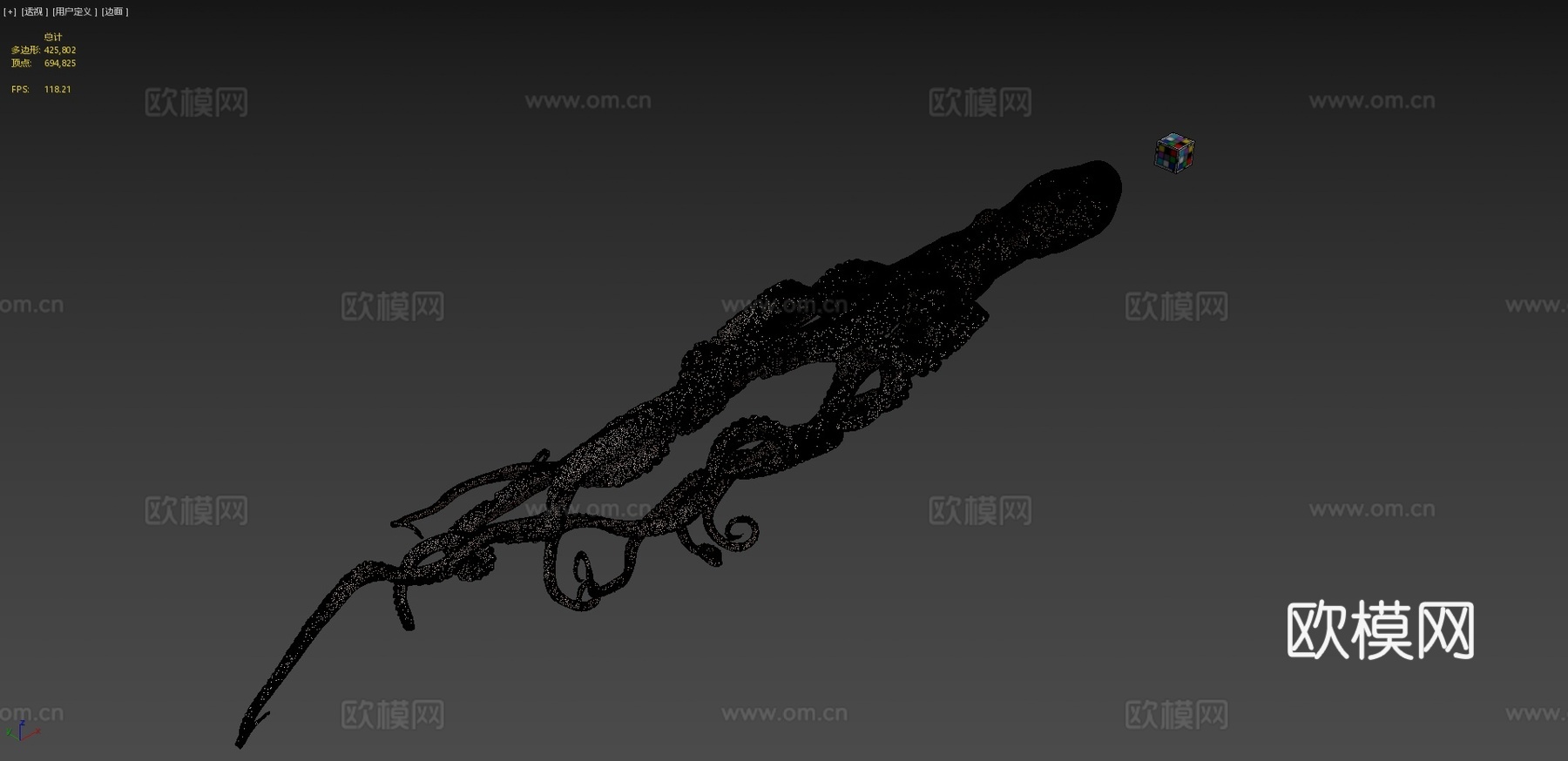 CC0长腕章鱼?长腕章鱼，小章鱼3d模型