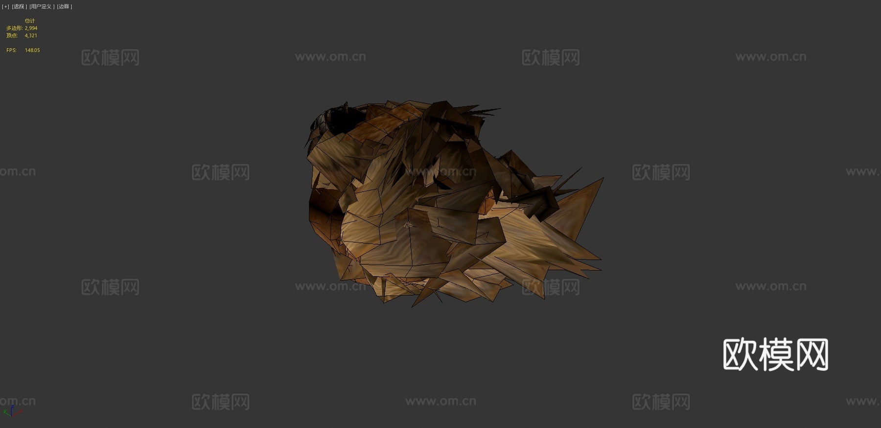 带动画狮子3d模型
