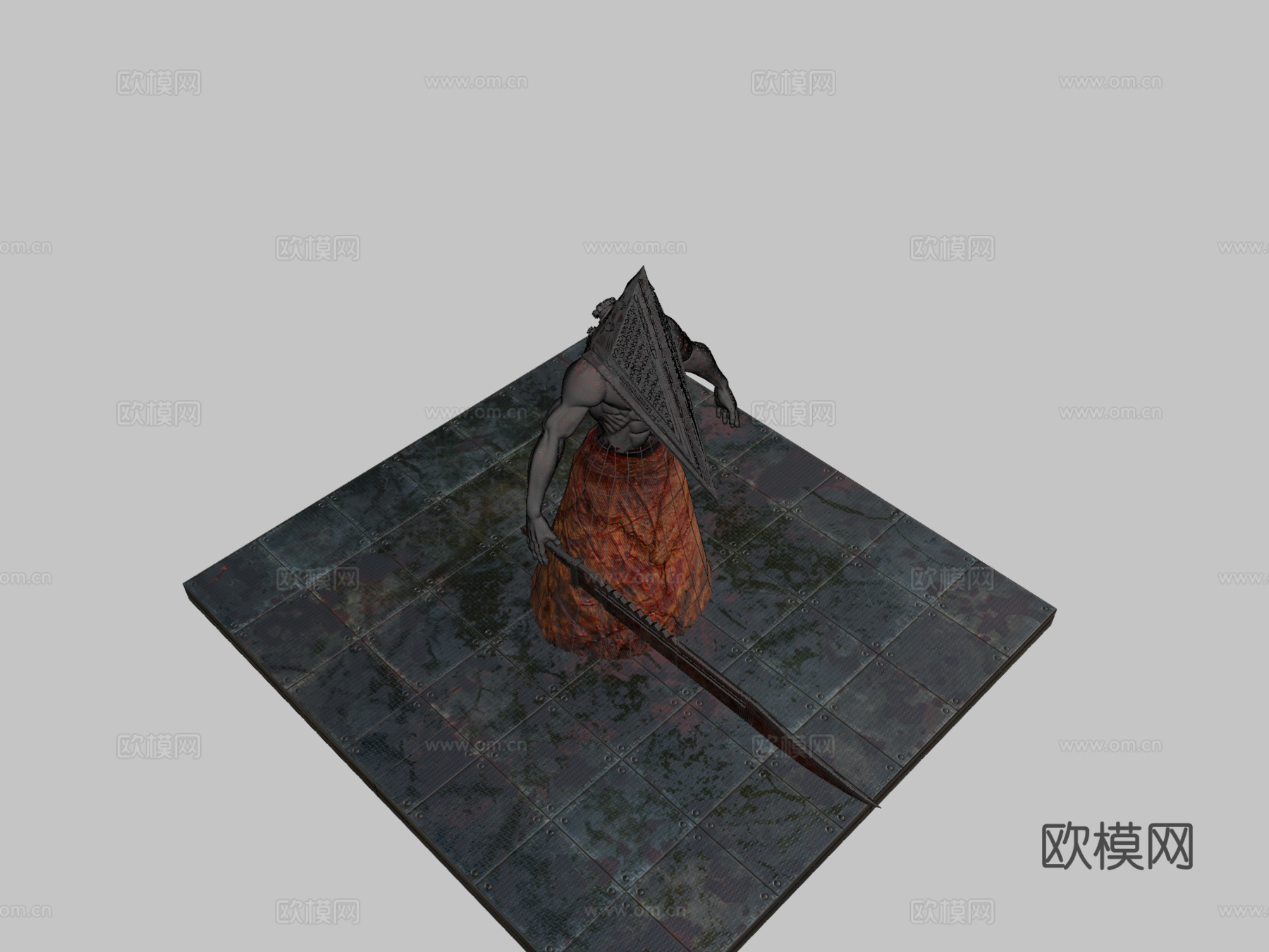 金字塔头-寂静岭粉丝艺术3d模型