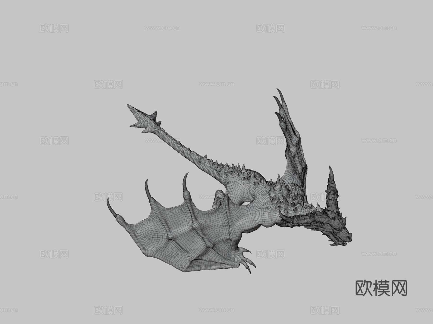 火龙3d模型