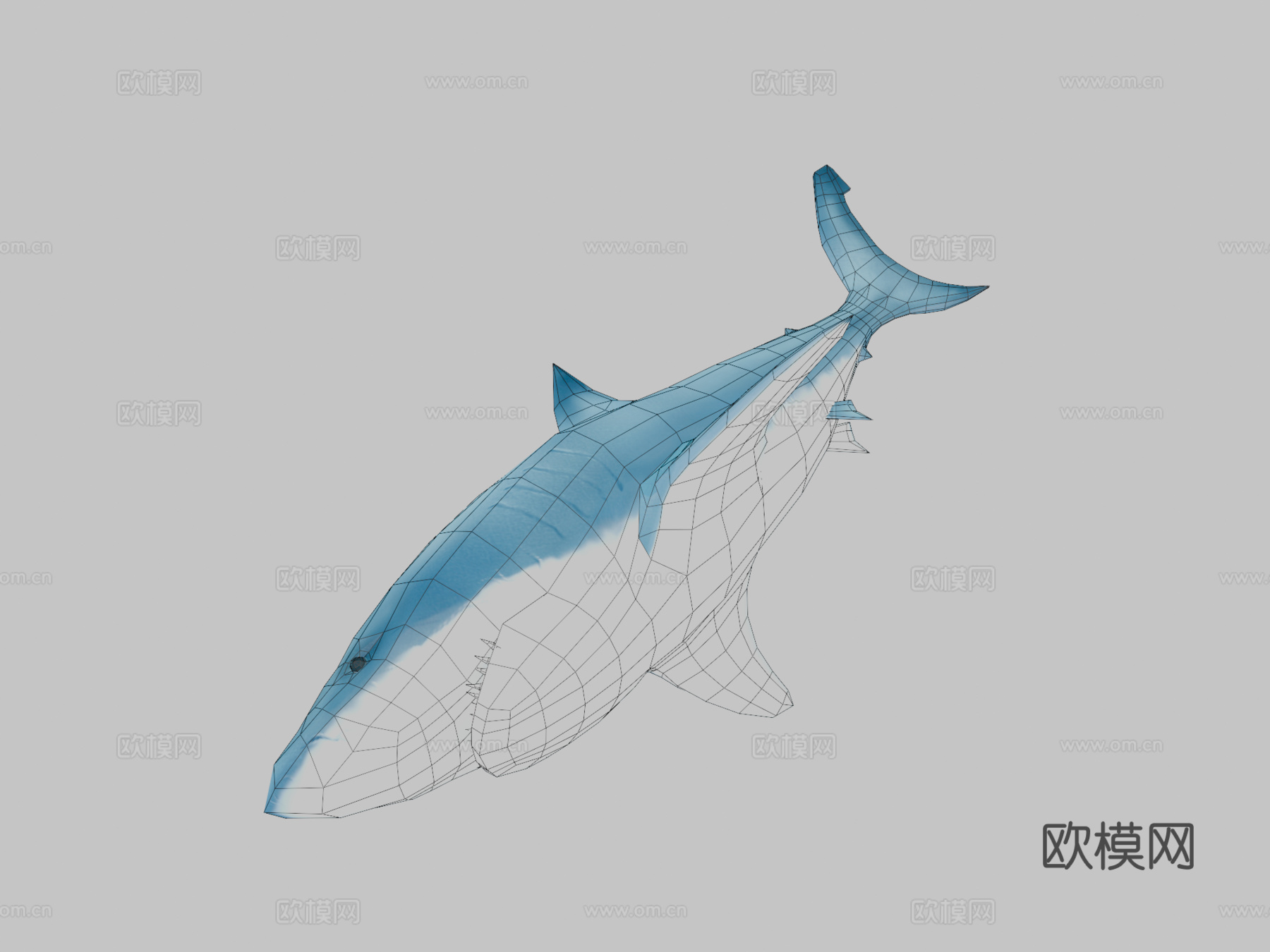雀巢AR鲨鱼3d模型