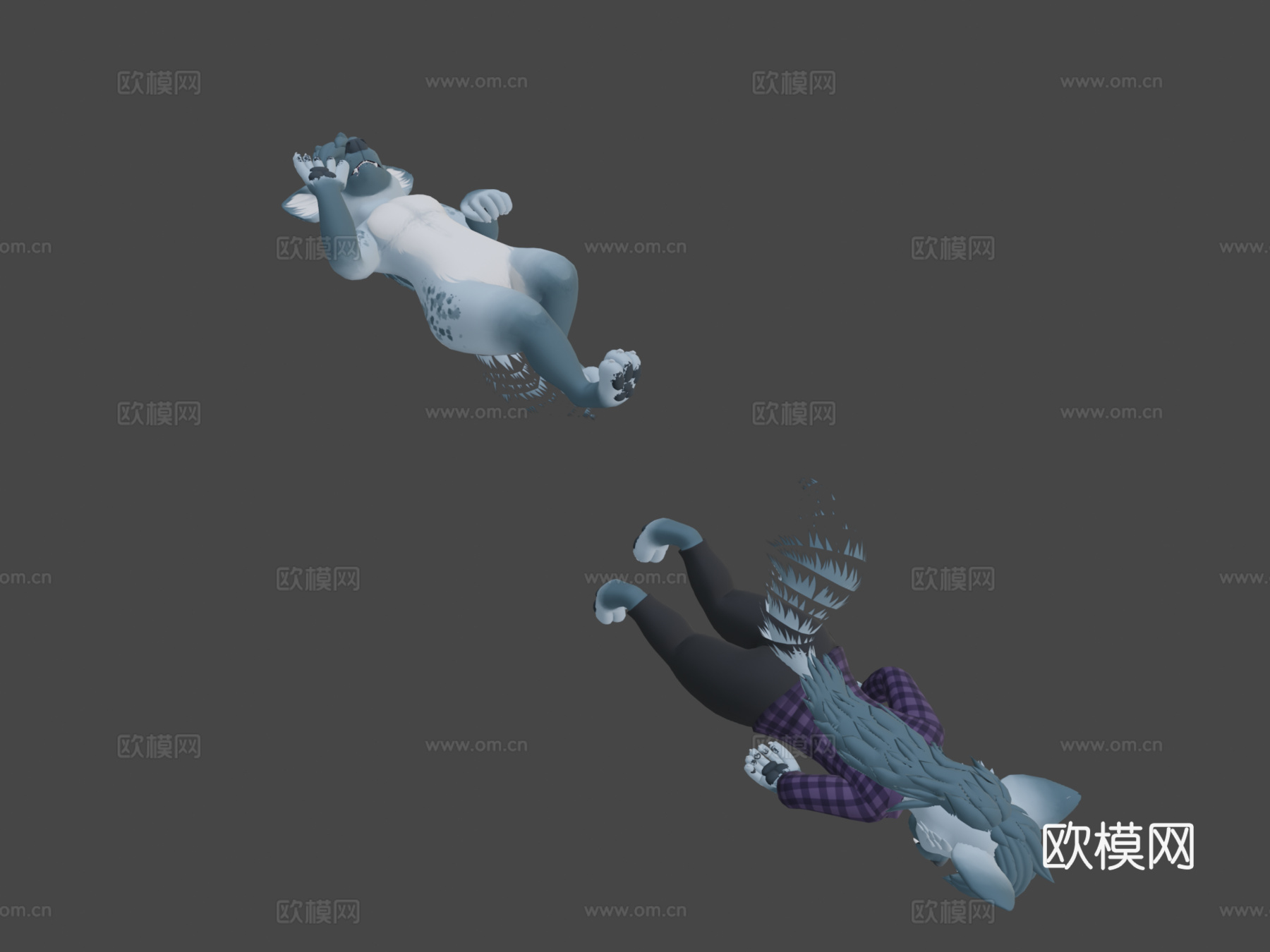 穆菲鬣狗VRChat虚拟形象3d模型