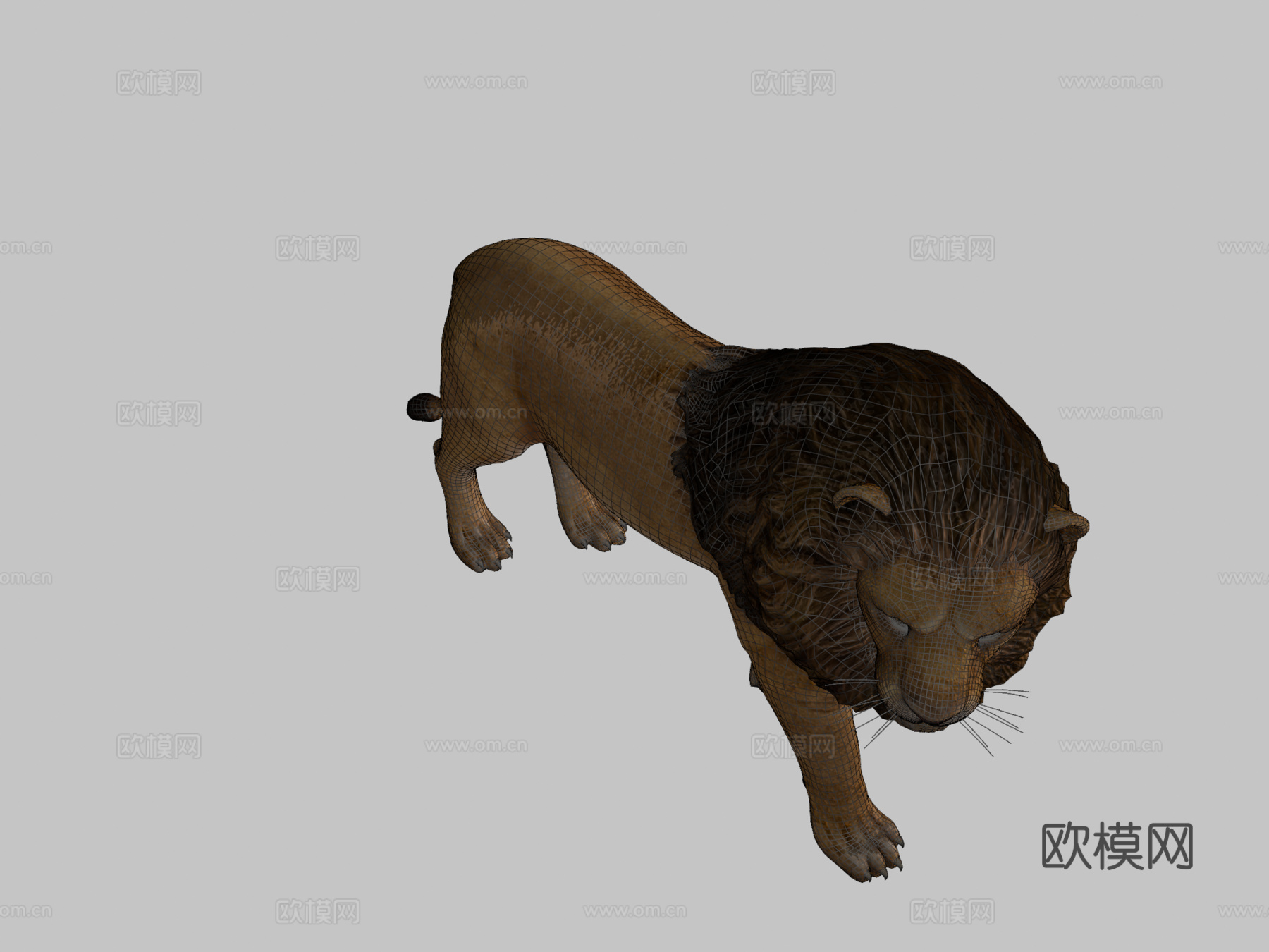 狮子3d模型
