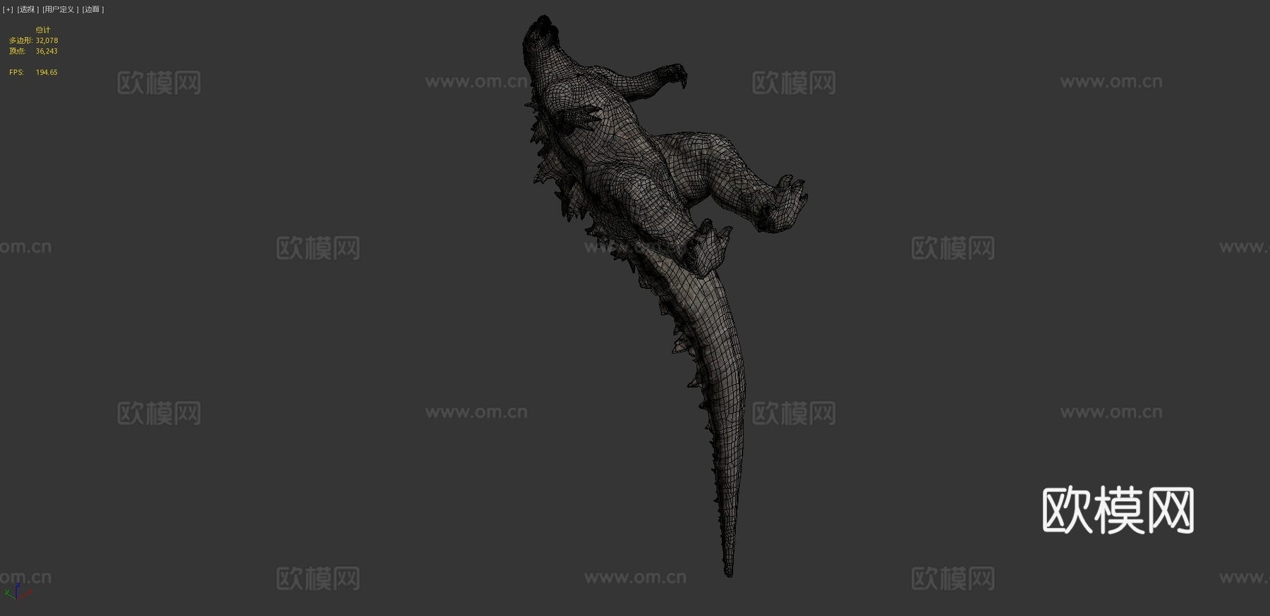 传奇哥斯拉20193d模型