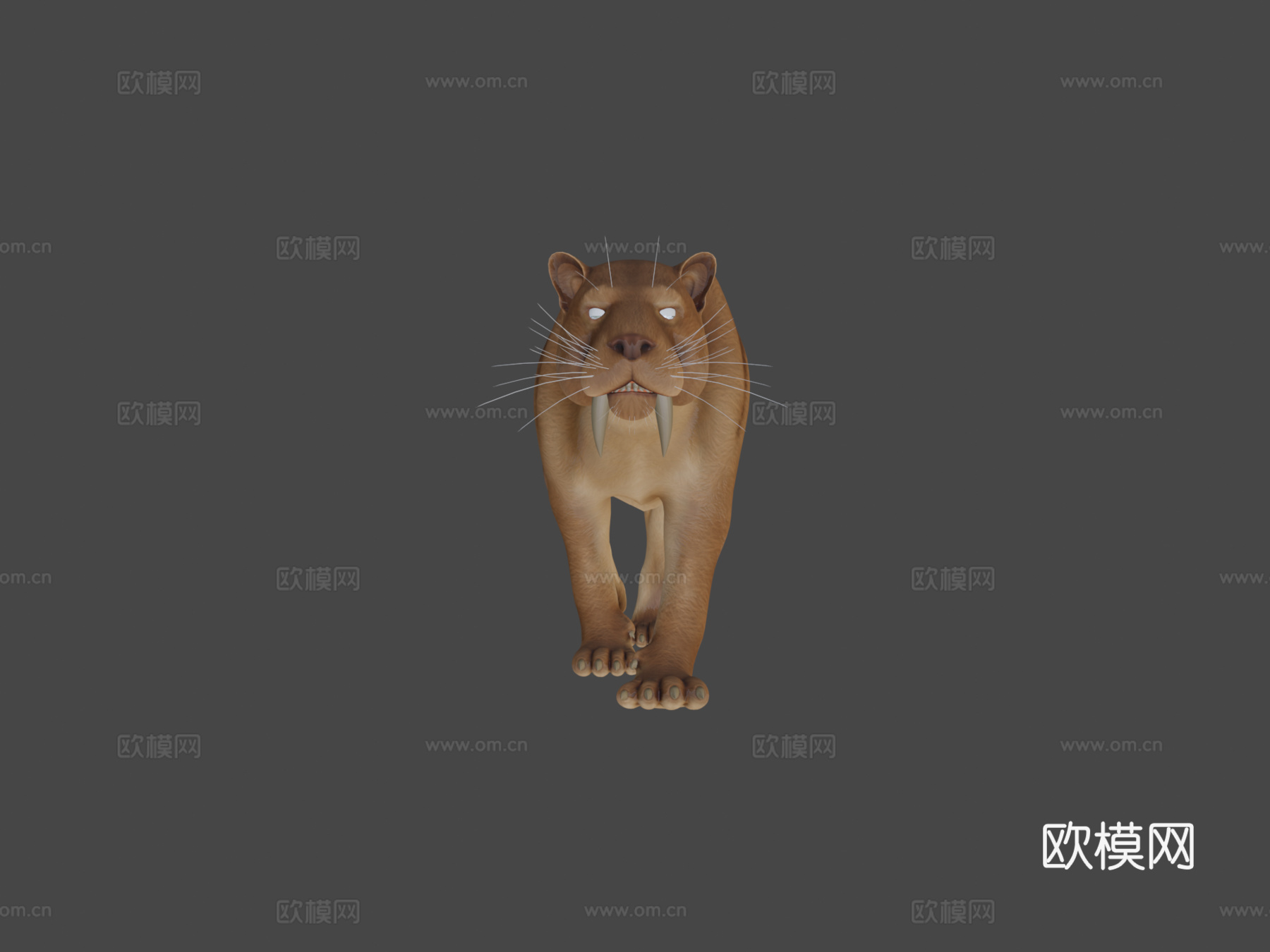 剑齿猫-毁灭刃齿虎3d模型