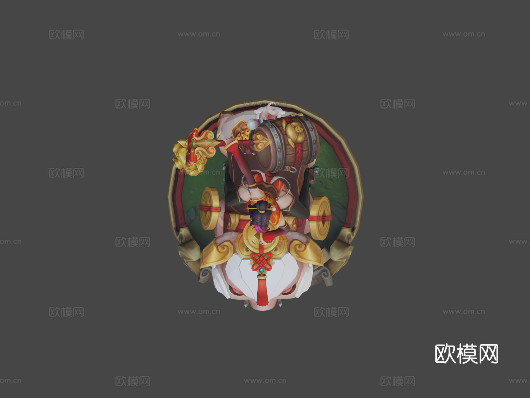 爆竹瑟庄妮3d模型