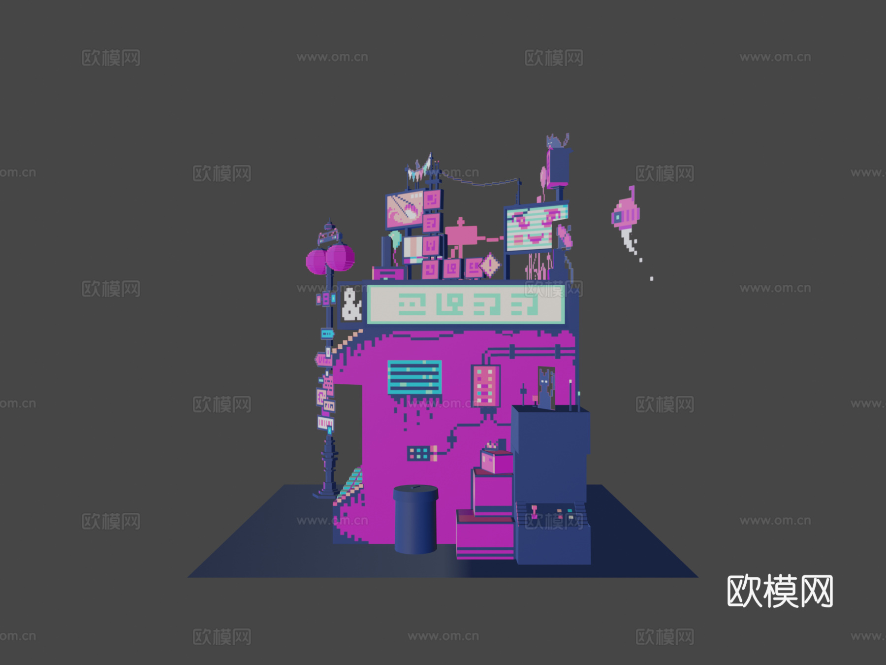 寿司摊3d模型