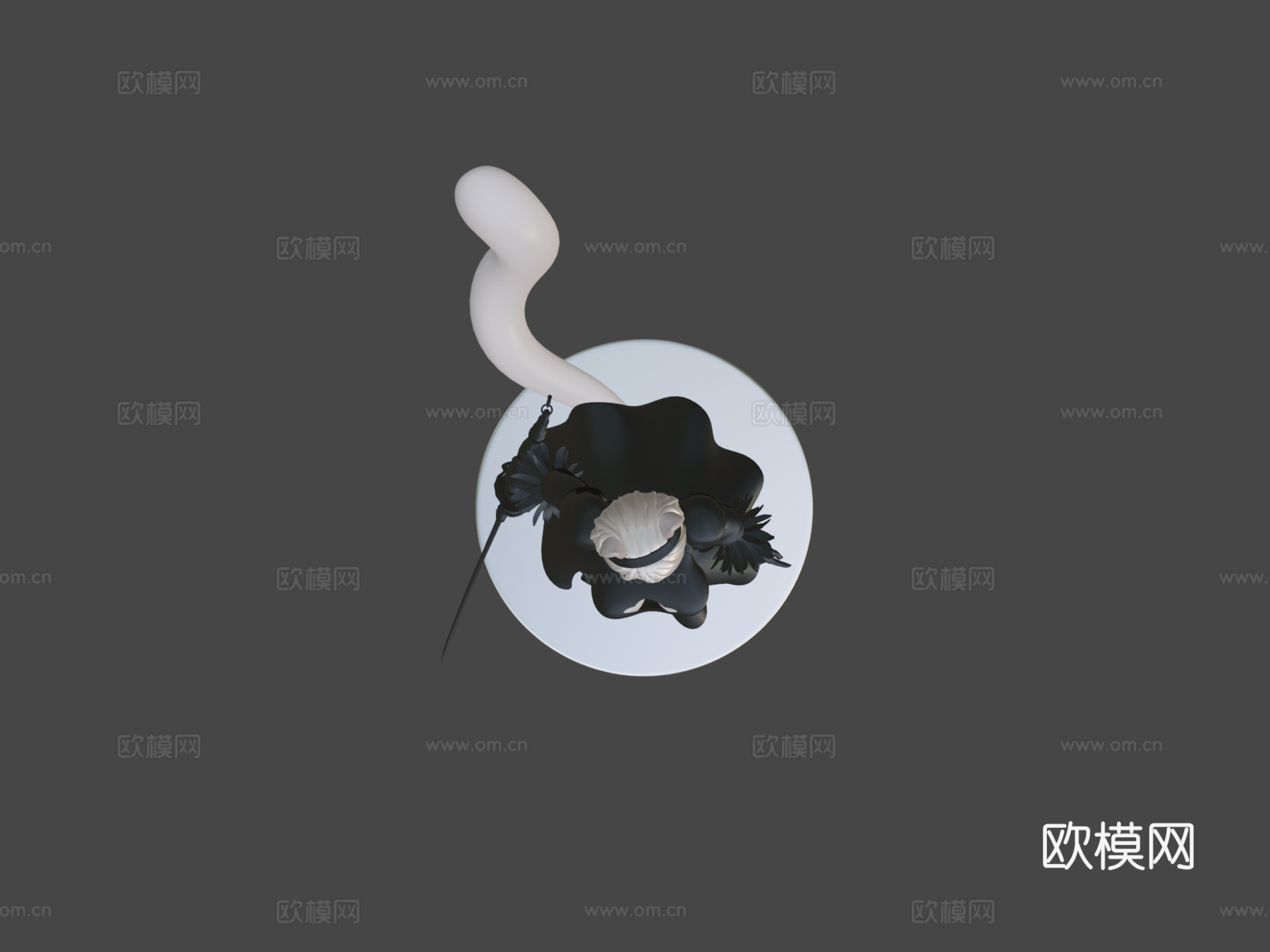 毛茸茸2B尼尔自动人形动漫3d模型