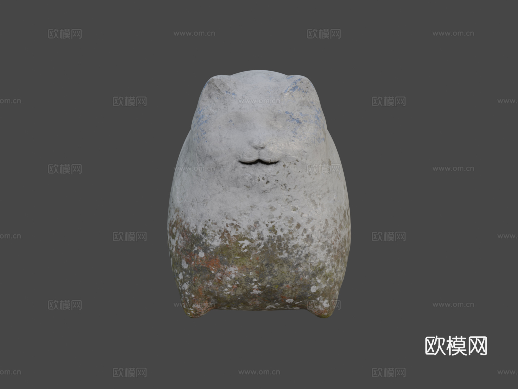 猫雕像3d模型