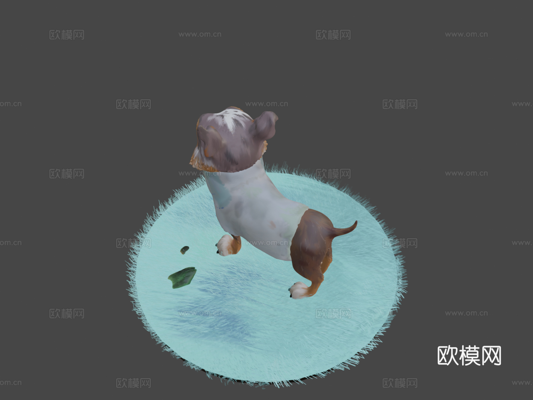穿靴子的猫-小狗佩里托粉丝艺术3d模型
