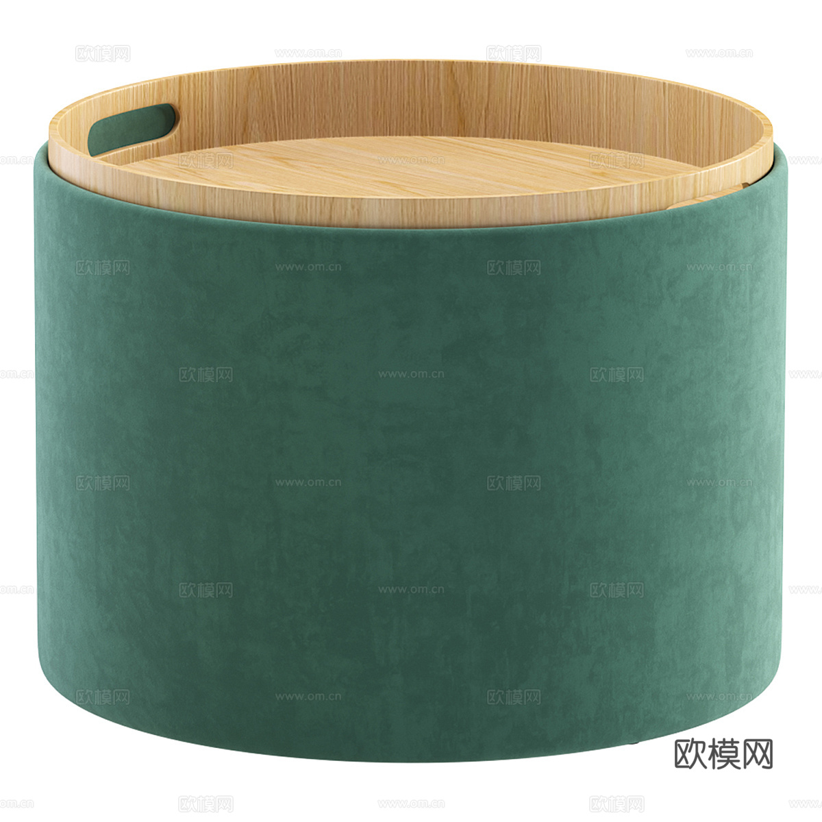 现代北欧布艺沙发凳储物茶几3d模型
