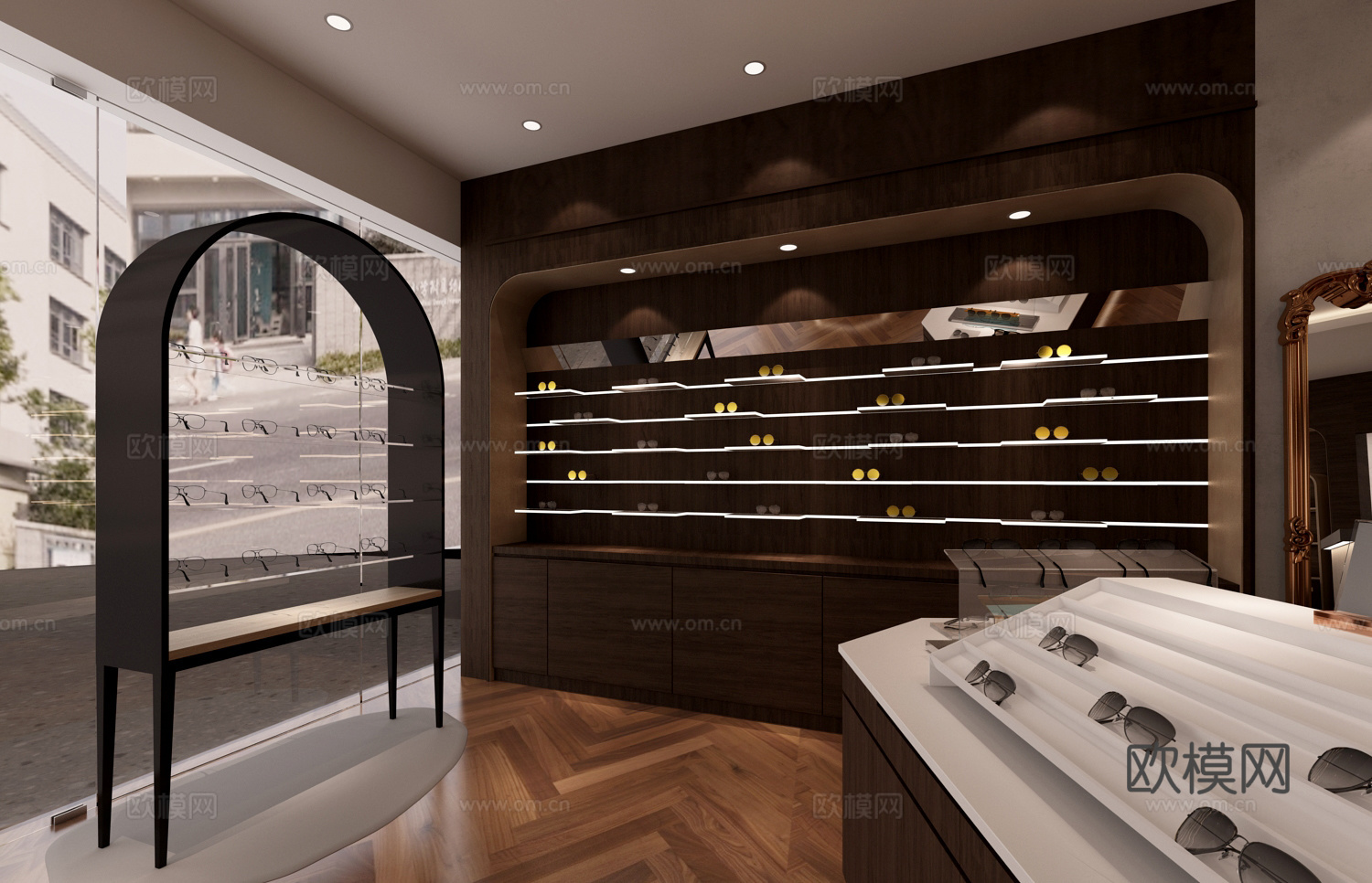 复古眼镜店3d模型