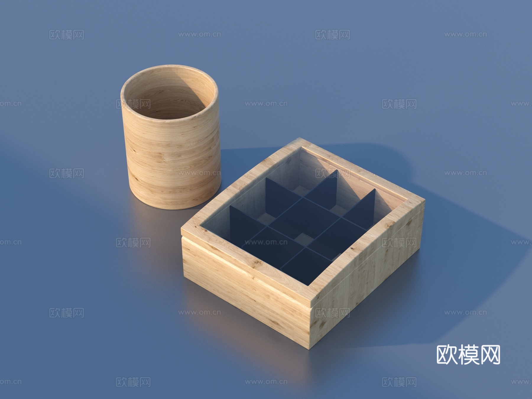 木盒 收纳盒 盒子3d模型