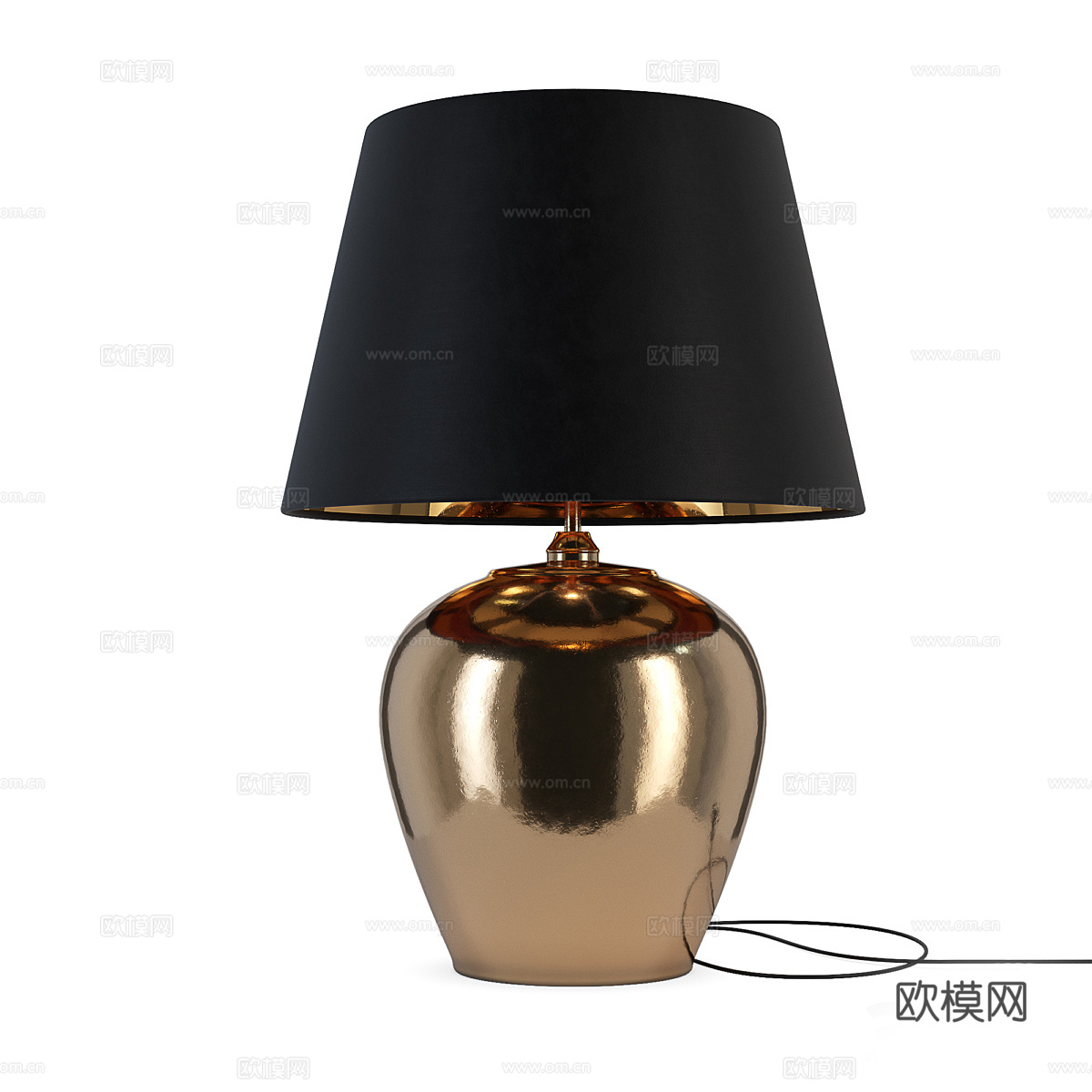 简欧台灯 台灯3d模型