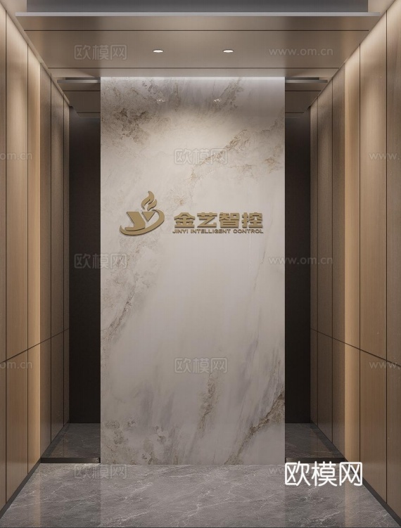 轿厢   电梯设计   走道空间  端景su模型