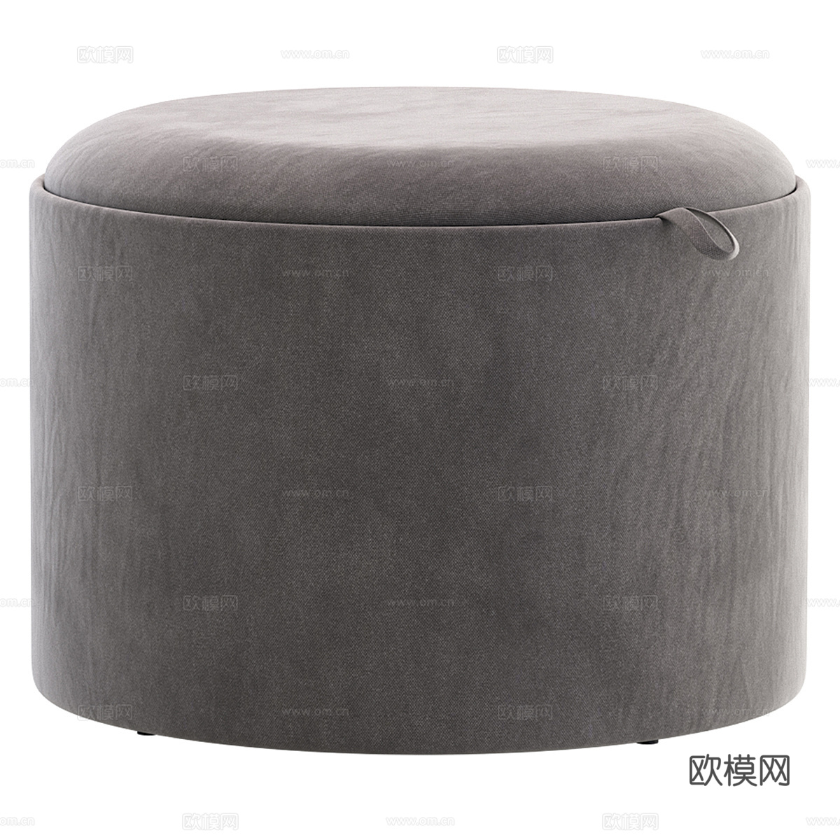 现代北欧布艺沙发凳储物茶几3d模型