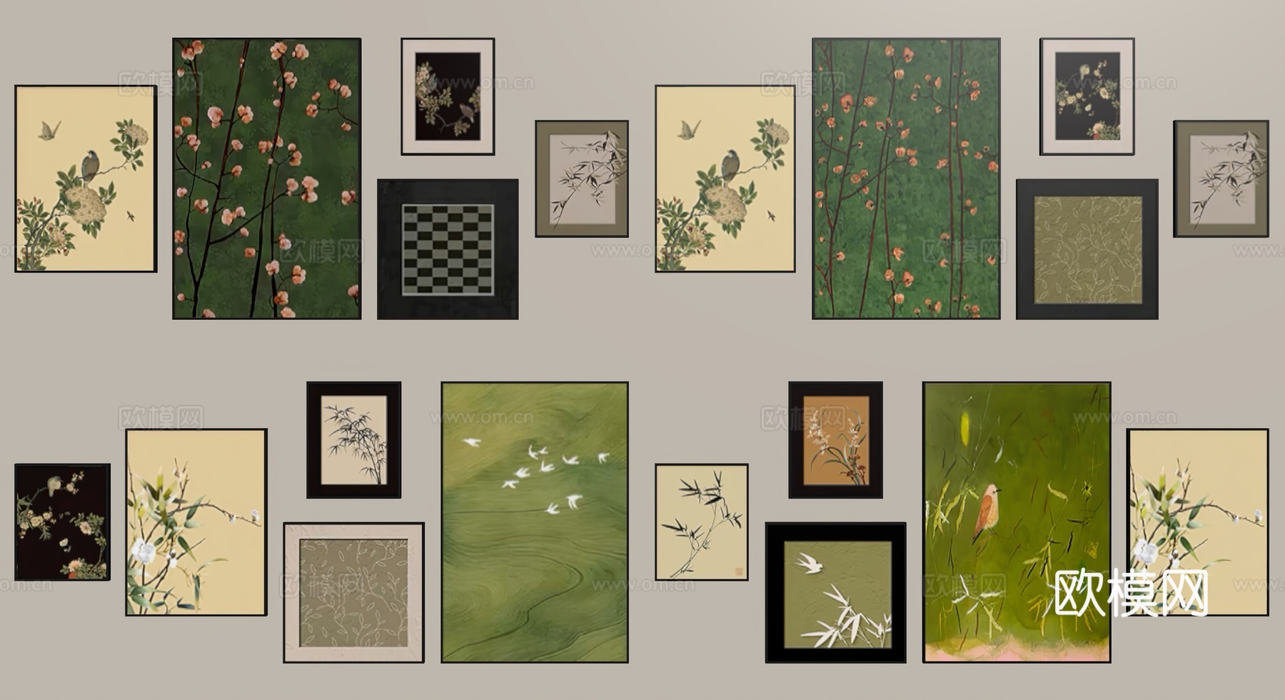 宋代美学挂画su模型