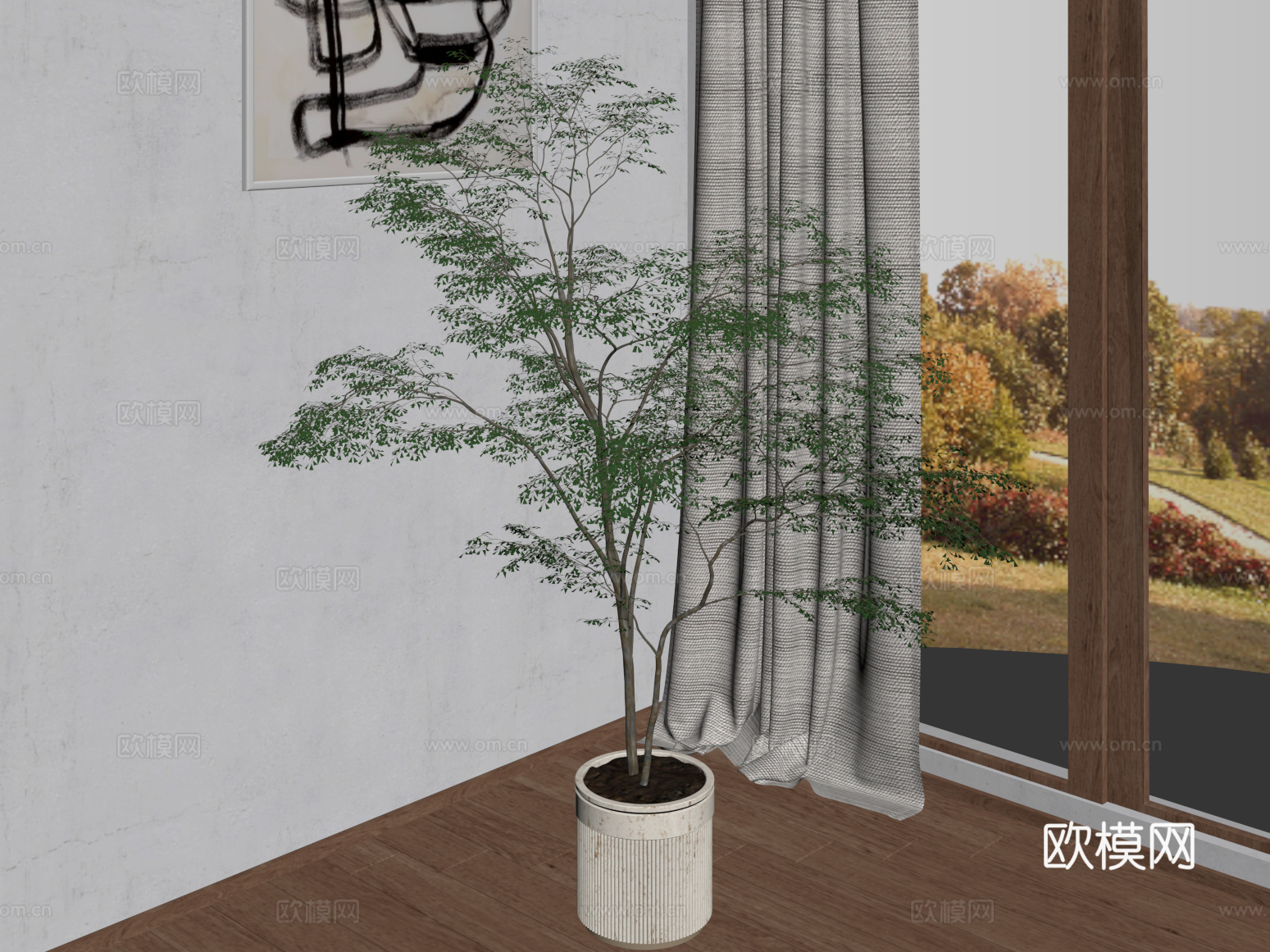 绿植 现代绿植 植物 盆栽su模型