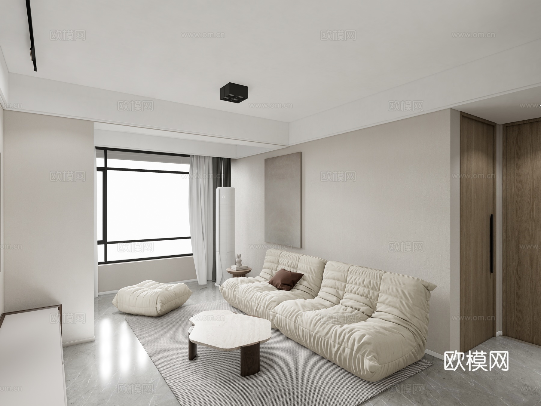 现代风格住宅方案su模型