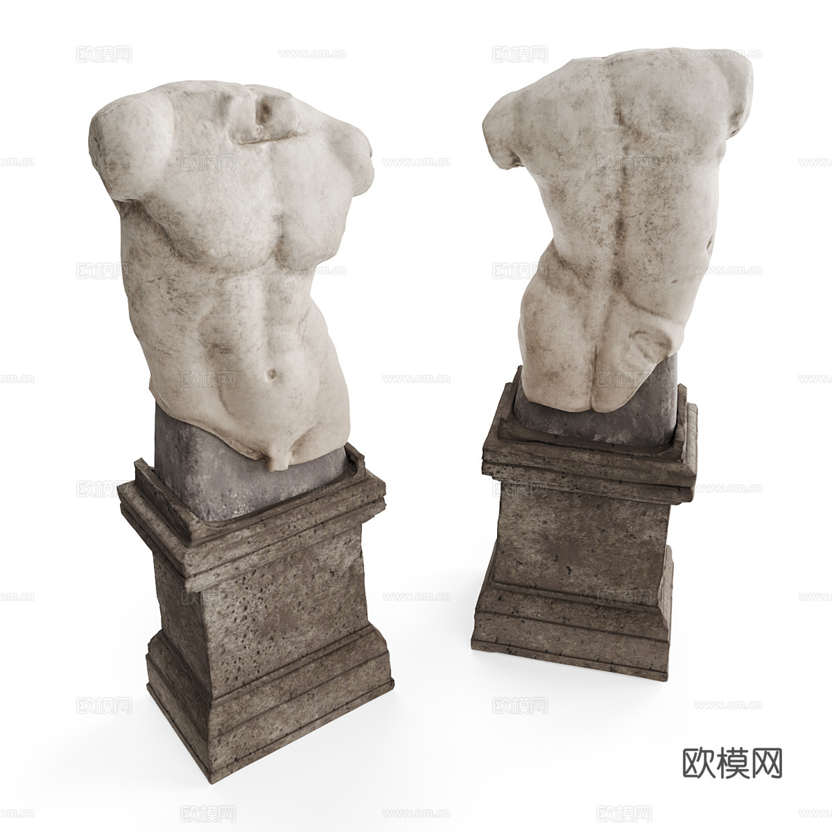 法式人体艺术雕塑3d模型