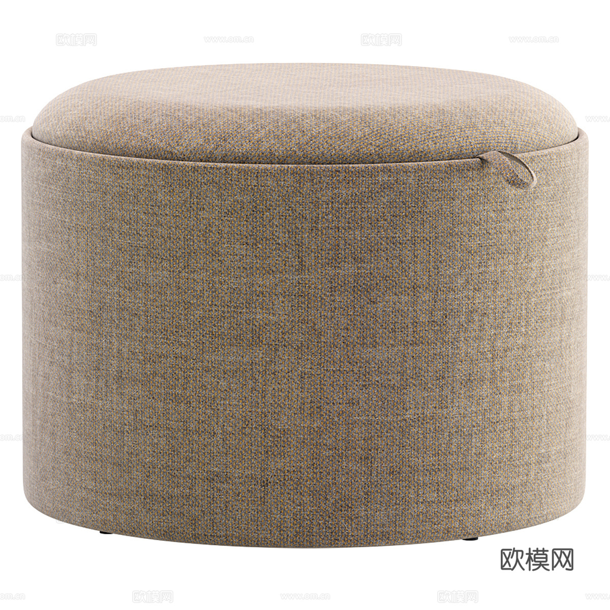 现代北欧布艺沙发凳储物茶几3d模型