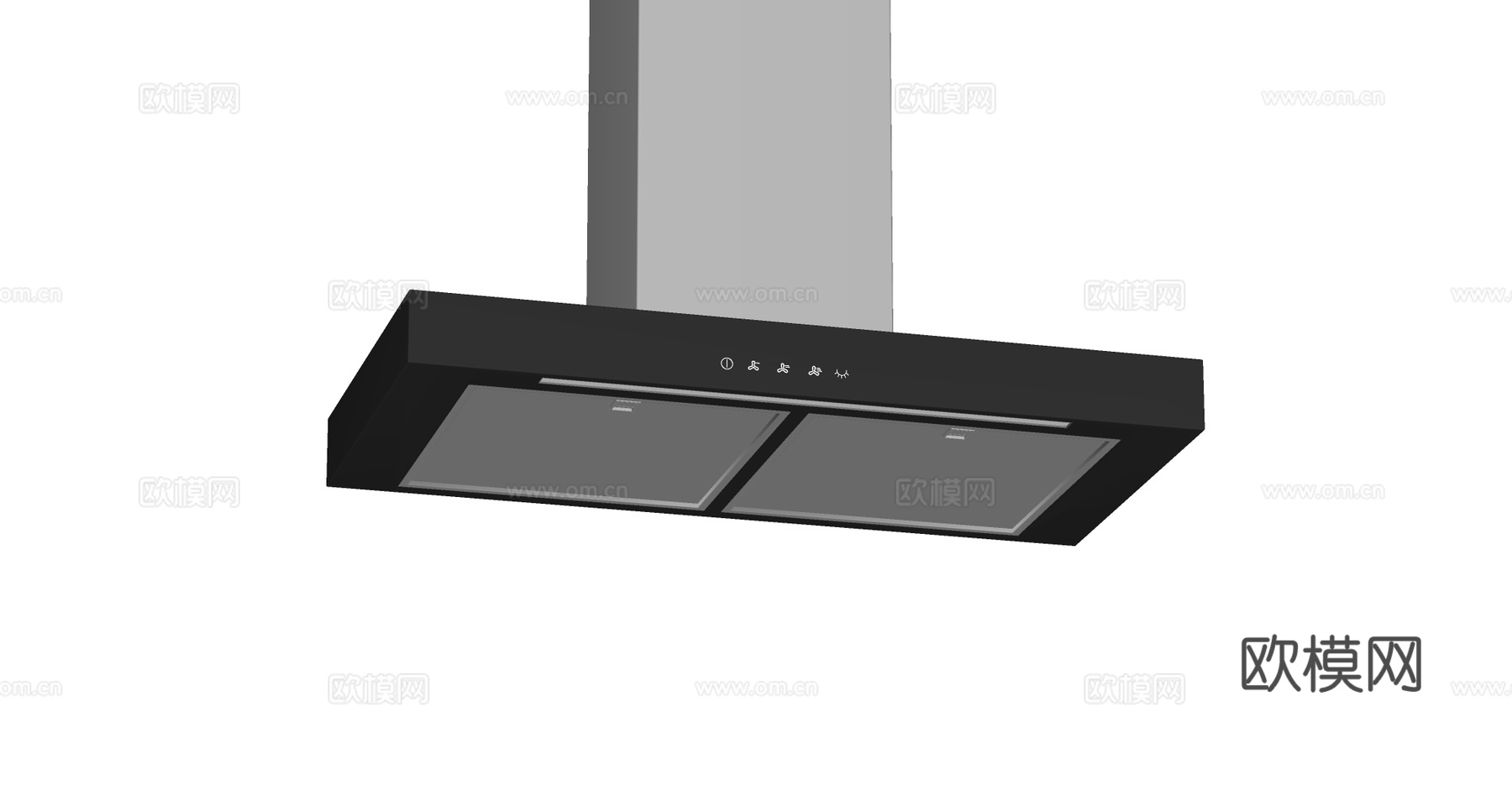 现代油烟机su模型