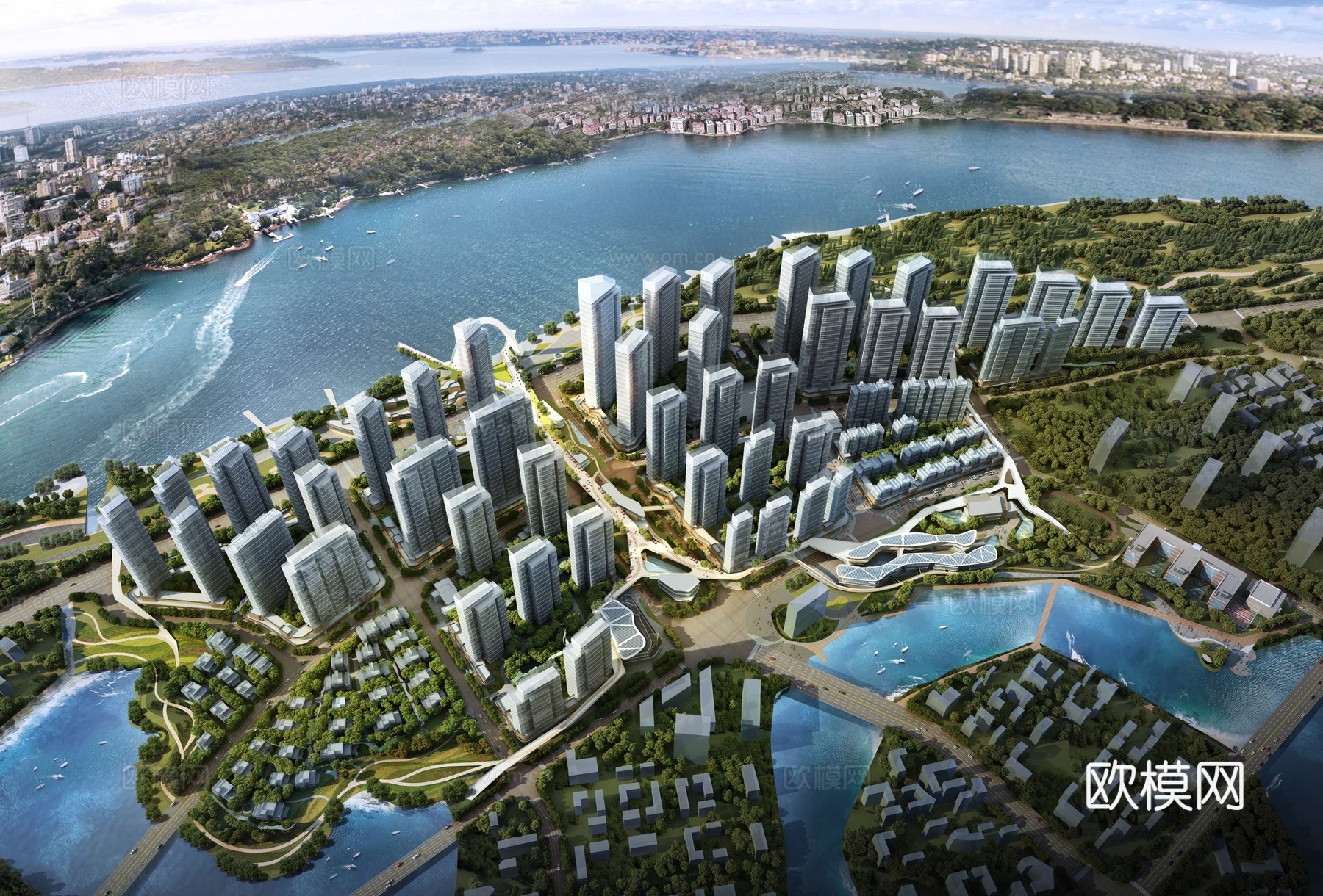 武汉蔡甸中铁建项目su模型