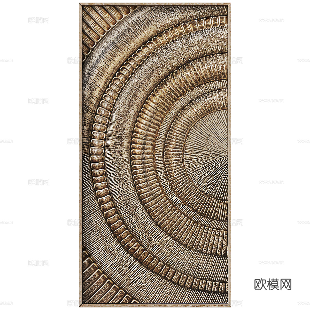 新中式侘寂装饰画框3d模型