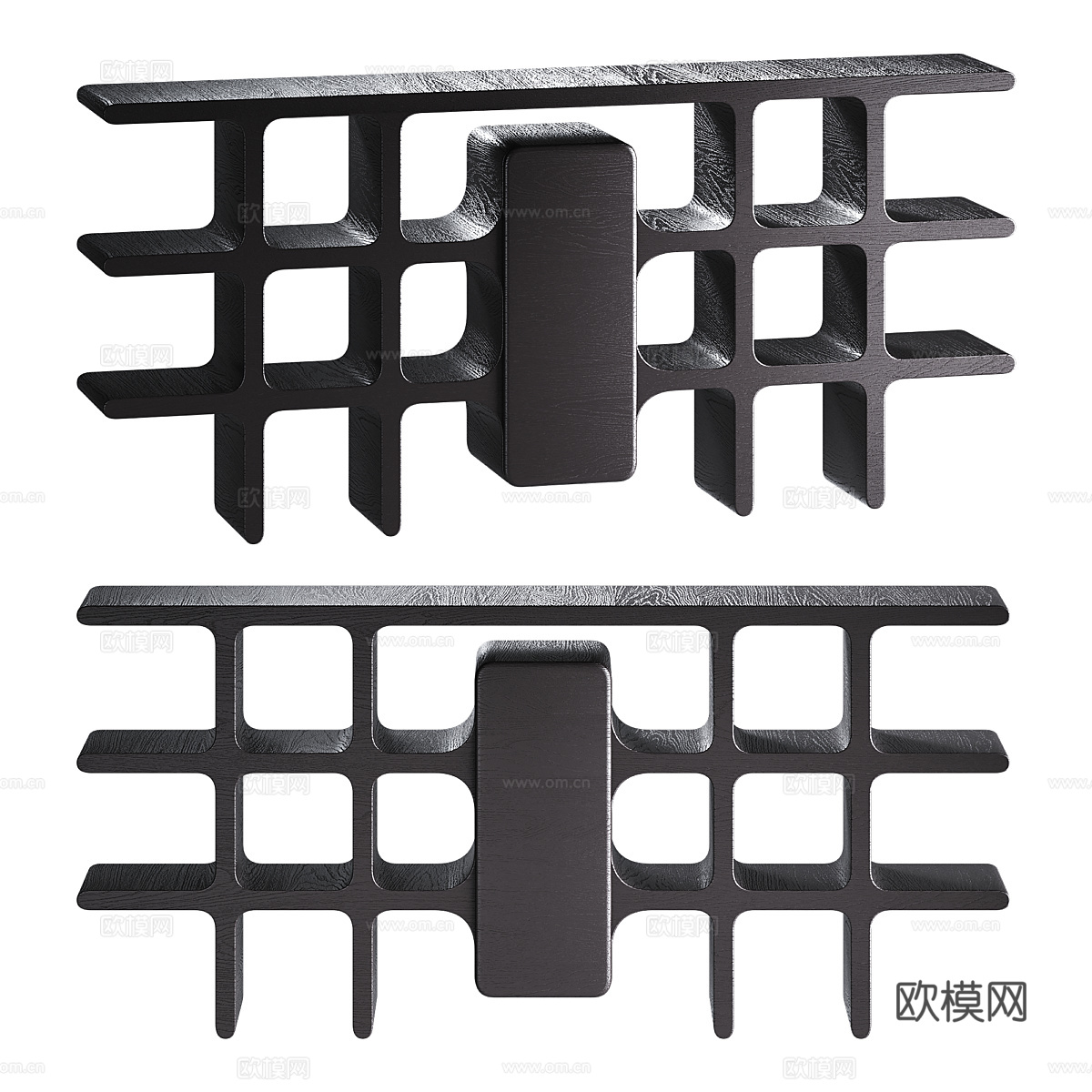 现代侘寂玄关柜 端景台3d模型
