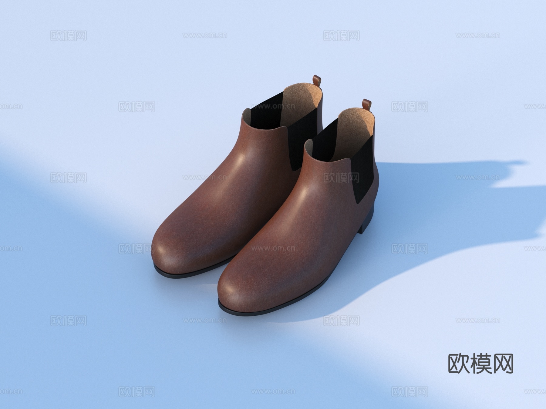 男鞋 皮鞋3d模型