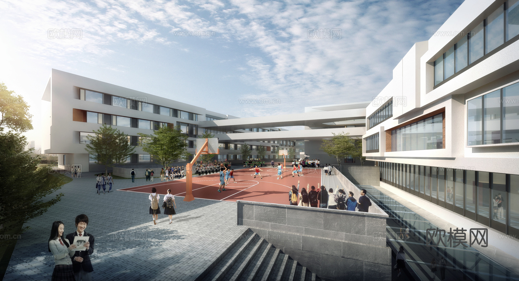 小学建筑su模型