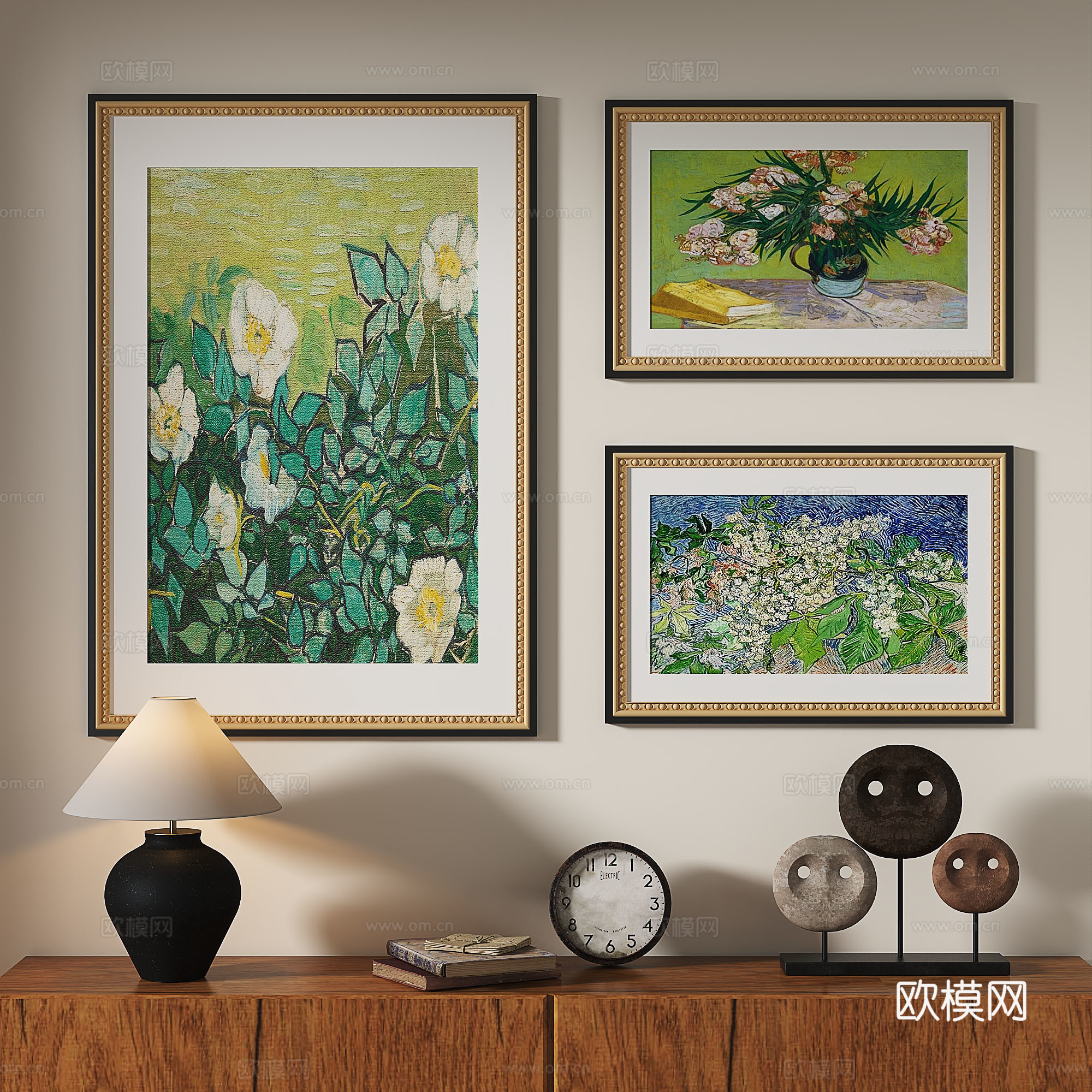 欧式，古典，法式，复古，油画，轻奢，装饰画免费3d模型