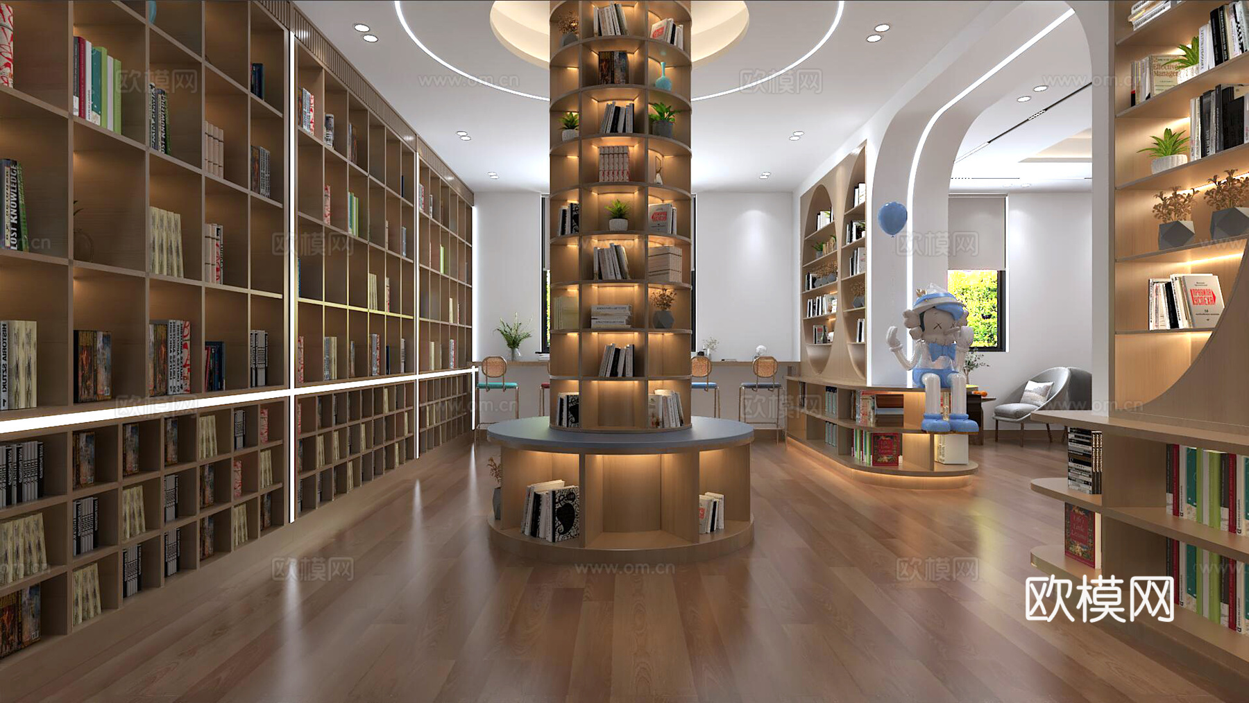 书店3d模型