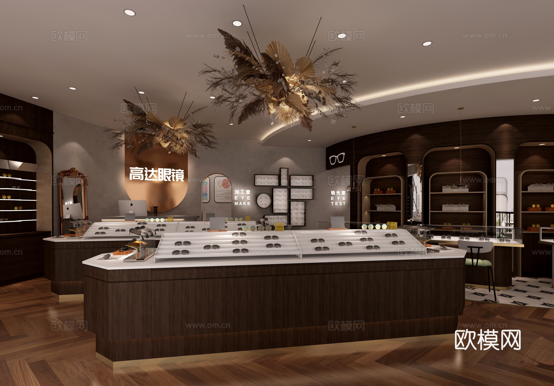 复古眼镜店3d模型