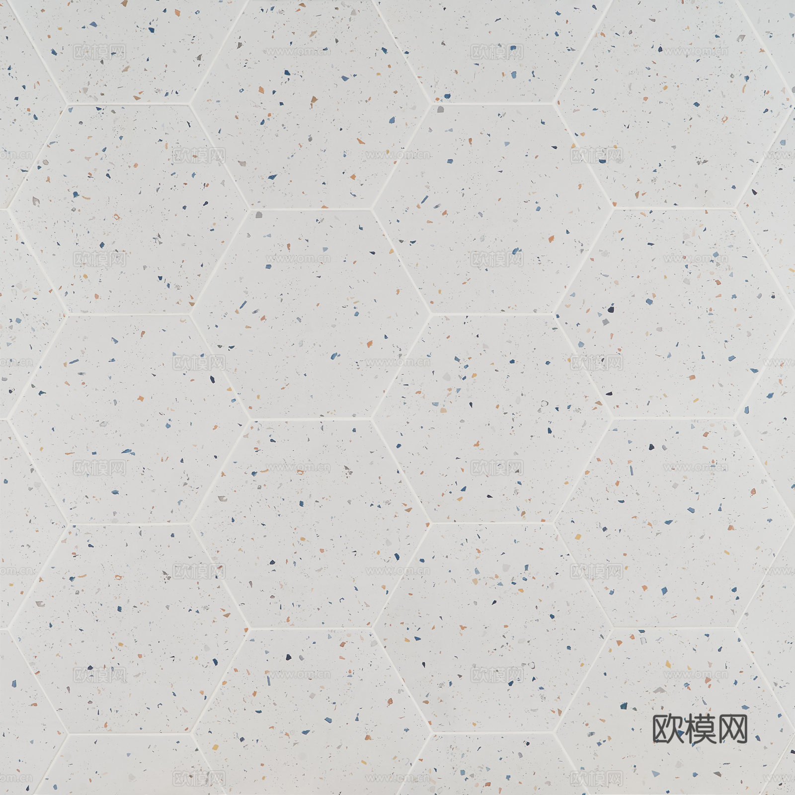 陶瓷六角形混凝土外观墙地砖