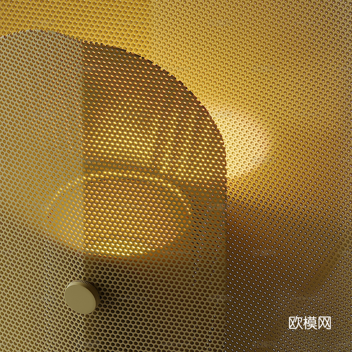 现代极简滤镜台灯3d模型