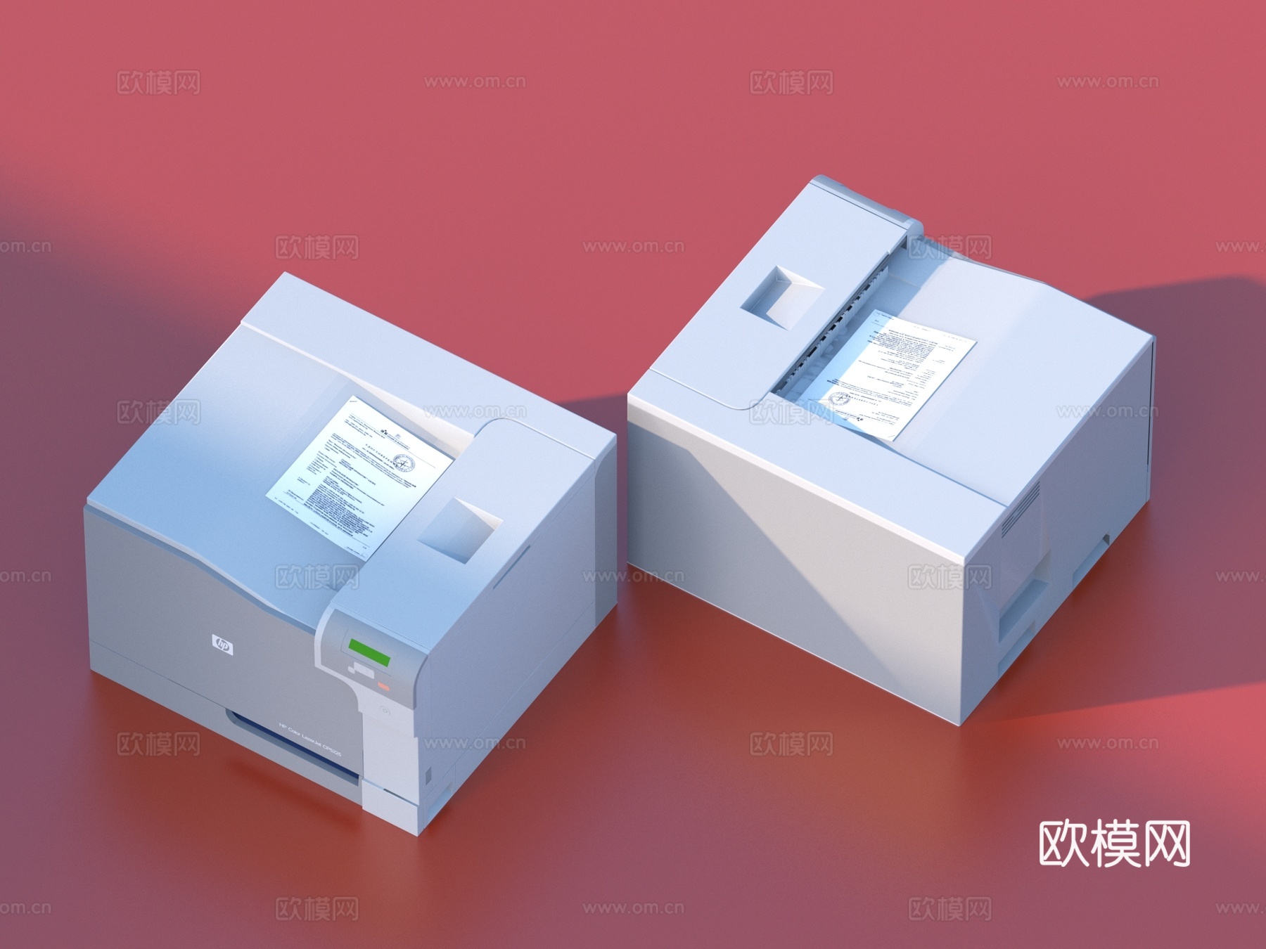 打印机 复印机 扫描机  办公设备3d模型