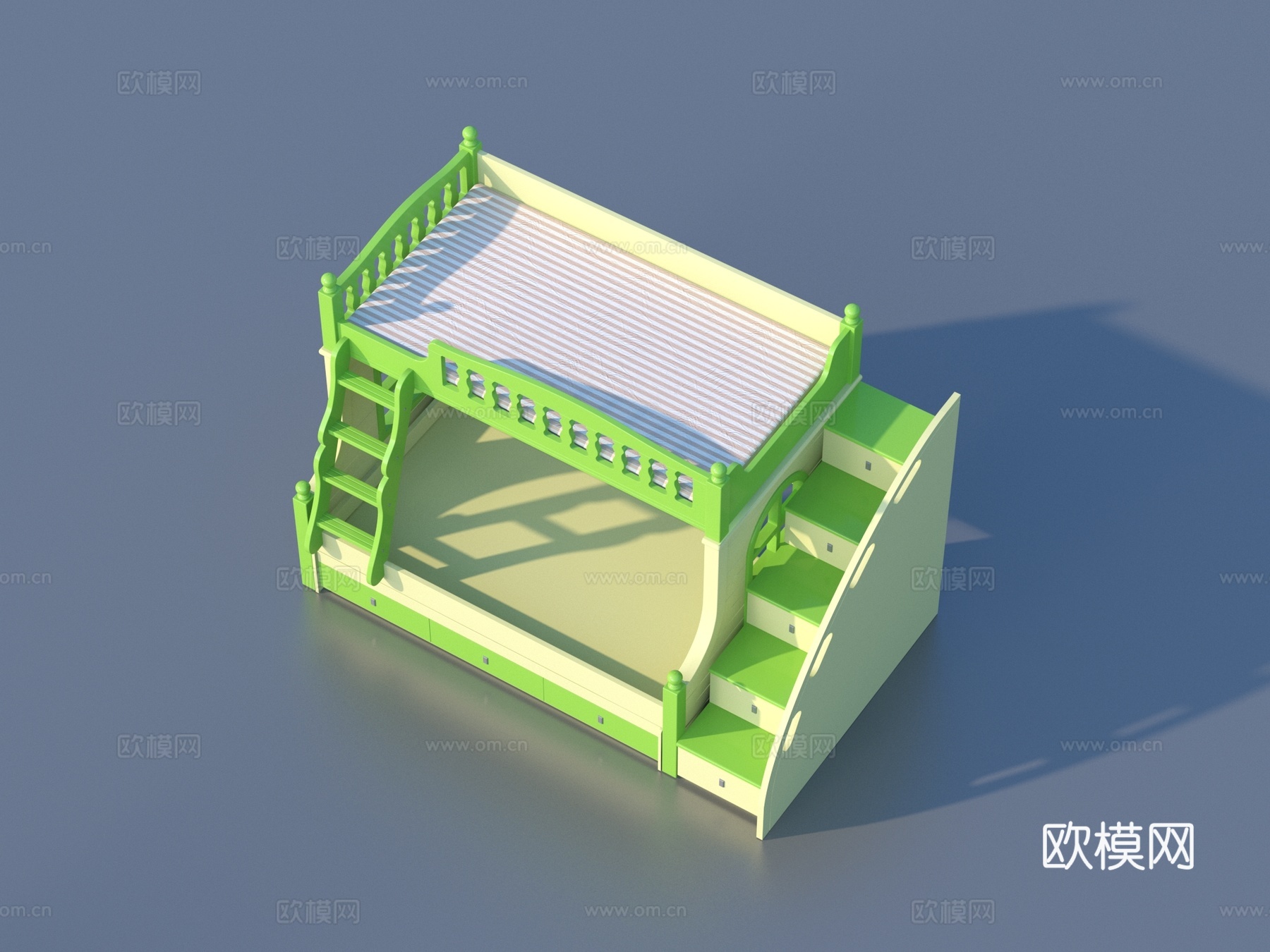 上下床 儿童床3d模型