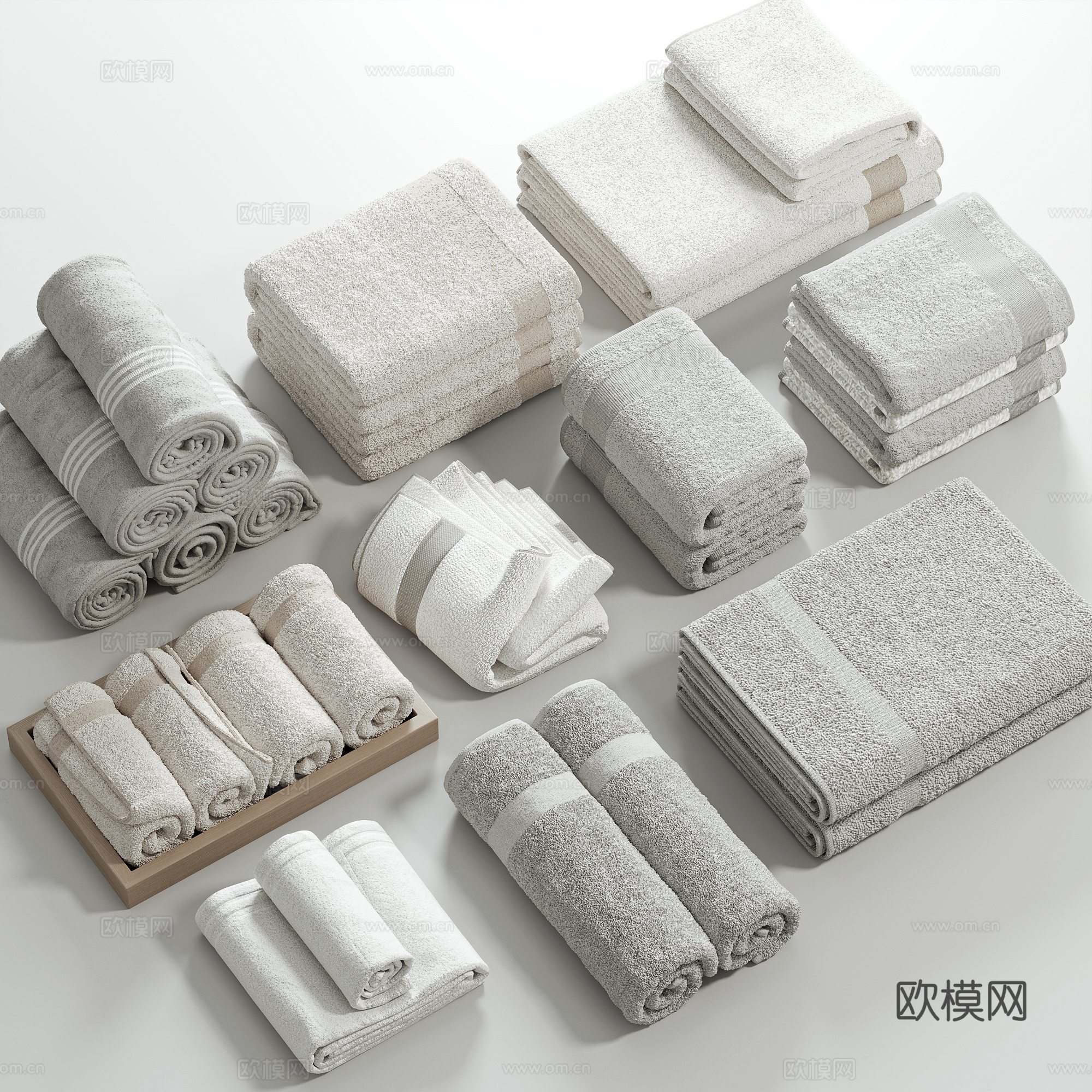 现代毛巾su模型