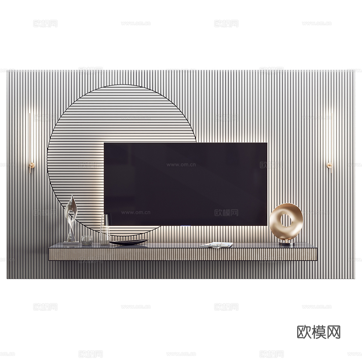 Wall panel and decor3d模型