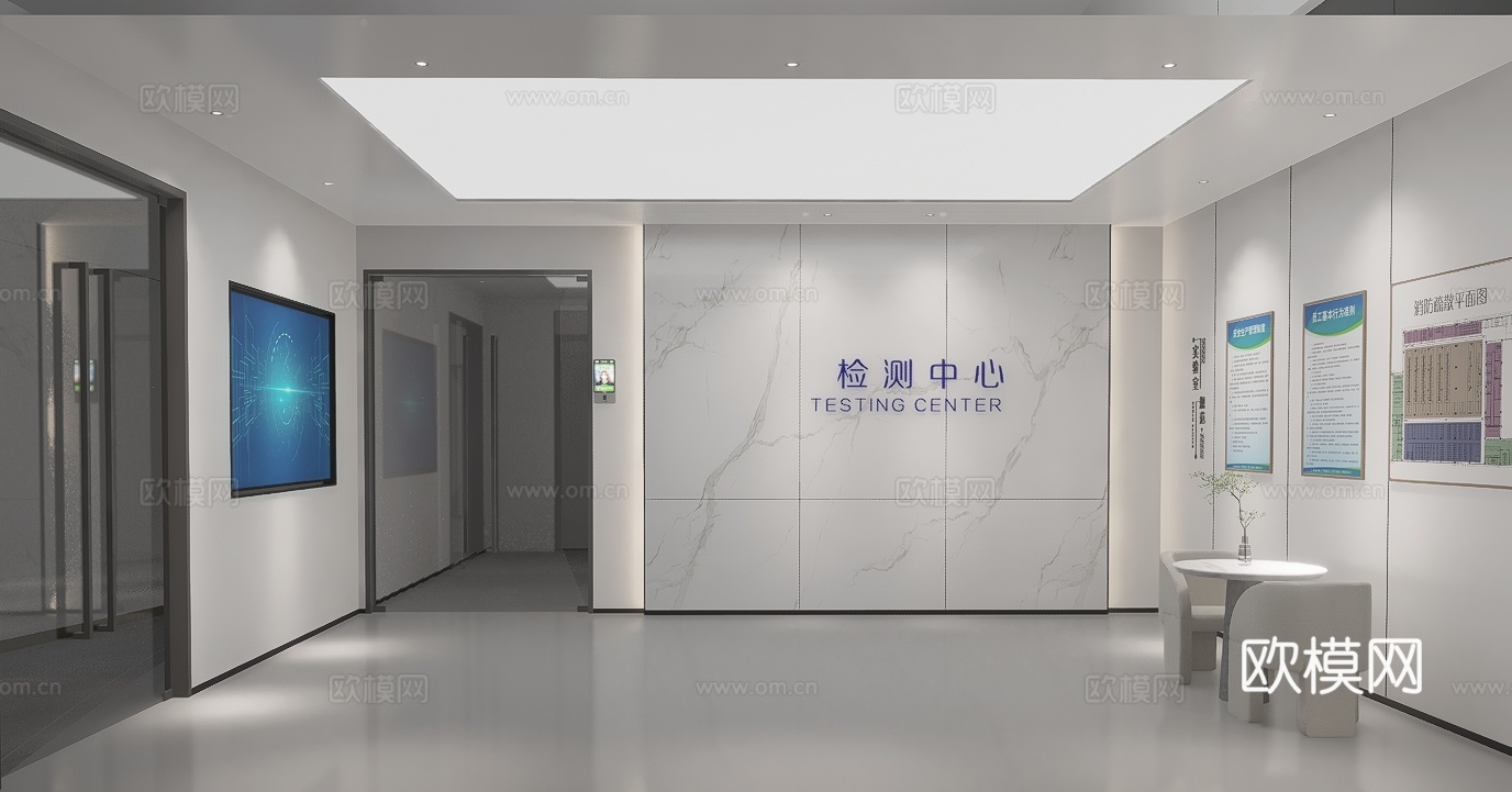 前厅  门头   大堂  实验室   室内外su模型