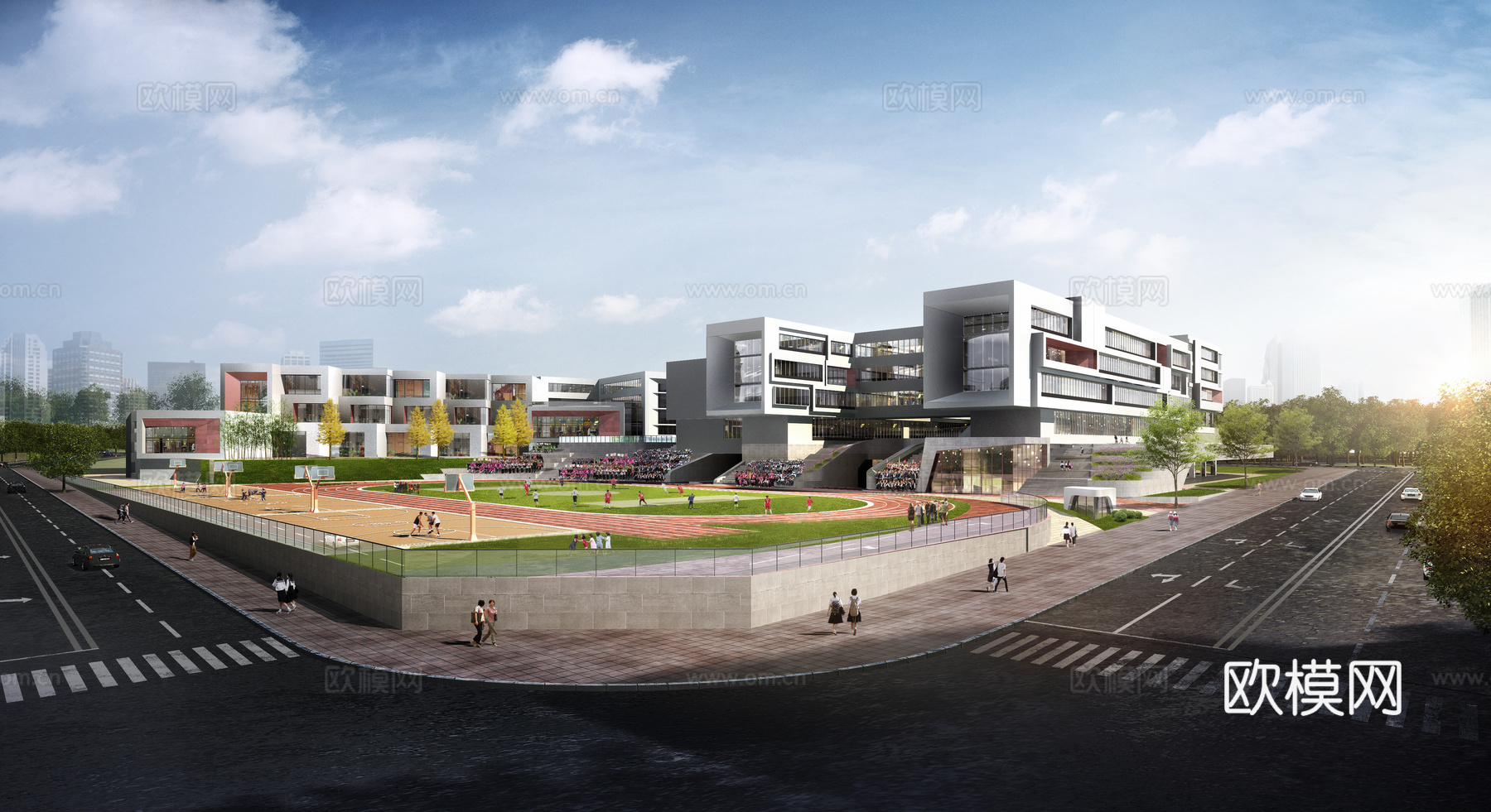 小学建筑su模型