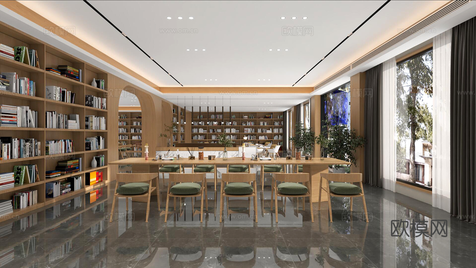 书店3d模型