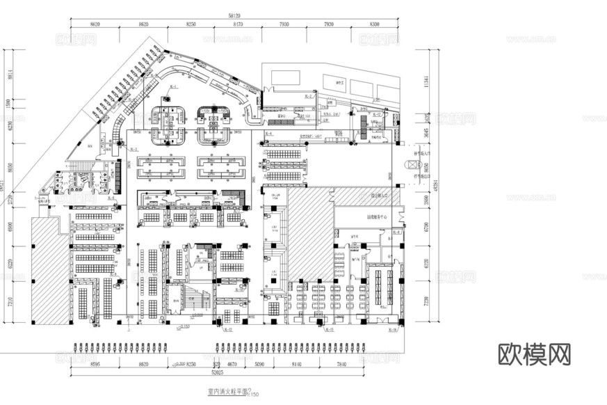 農(nóng)貿(mào)市場 農(nóng)貿(mào)市場建筑 菜市場 超市 批發(fā)市場 果蔬市場cad施工圖下載(渲染圖4)
