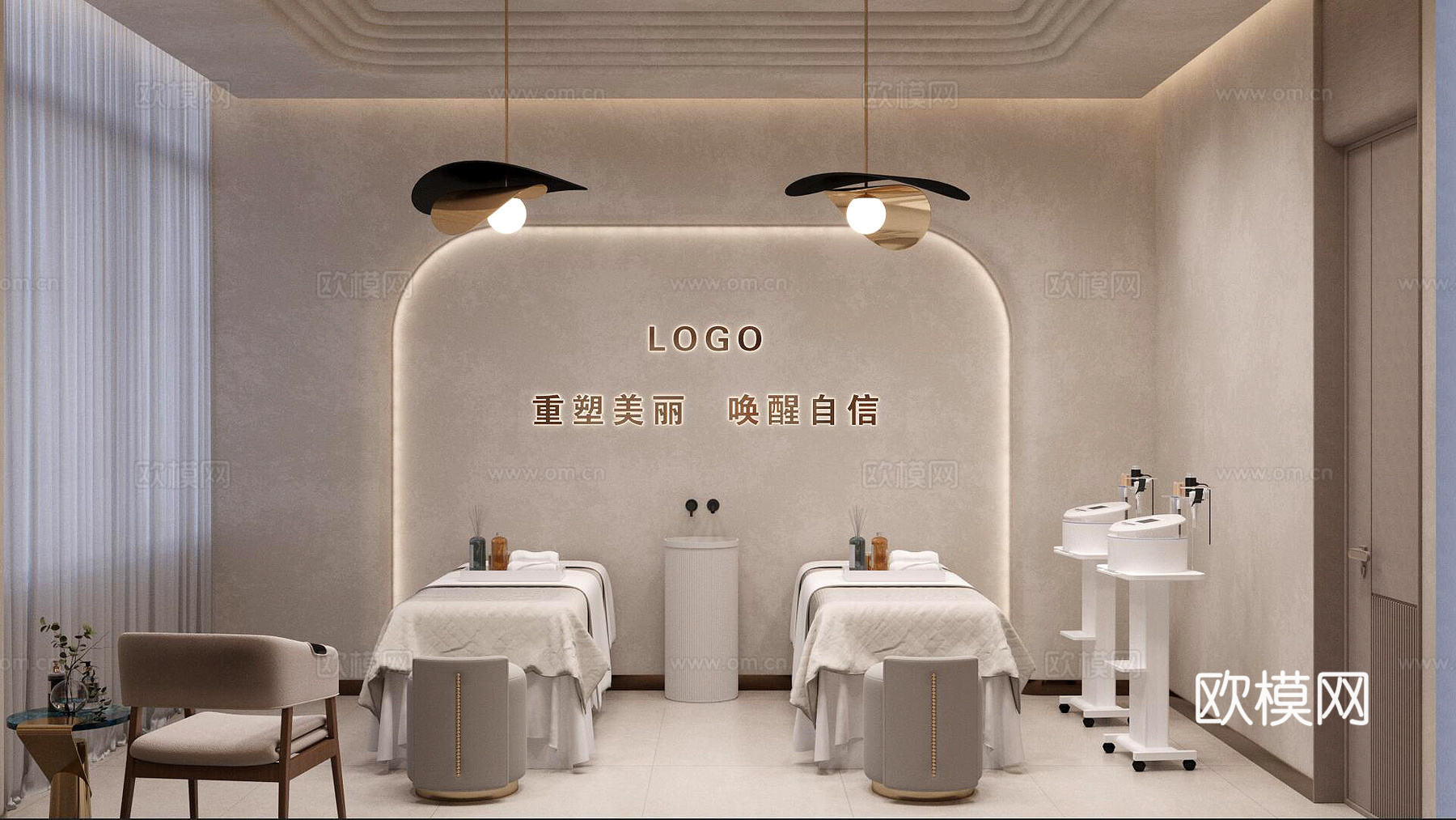 美容院3d模型