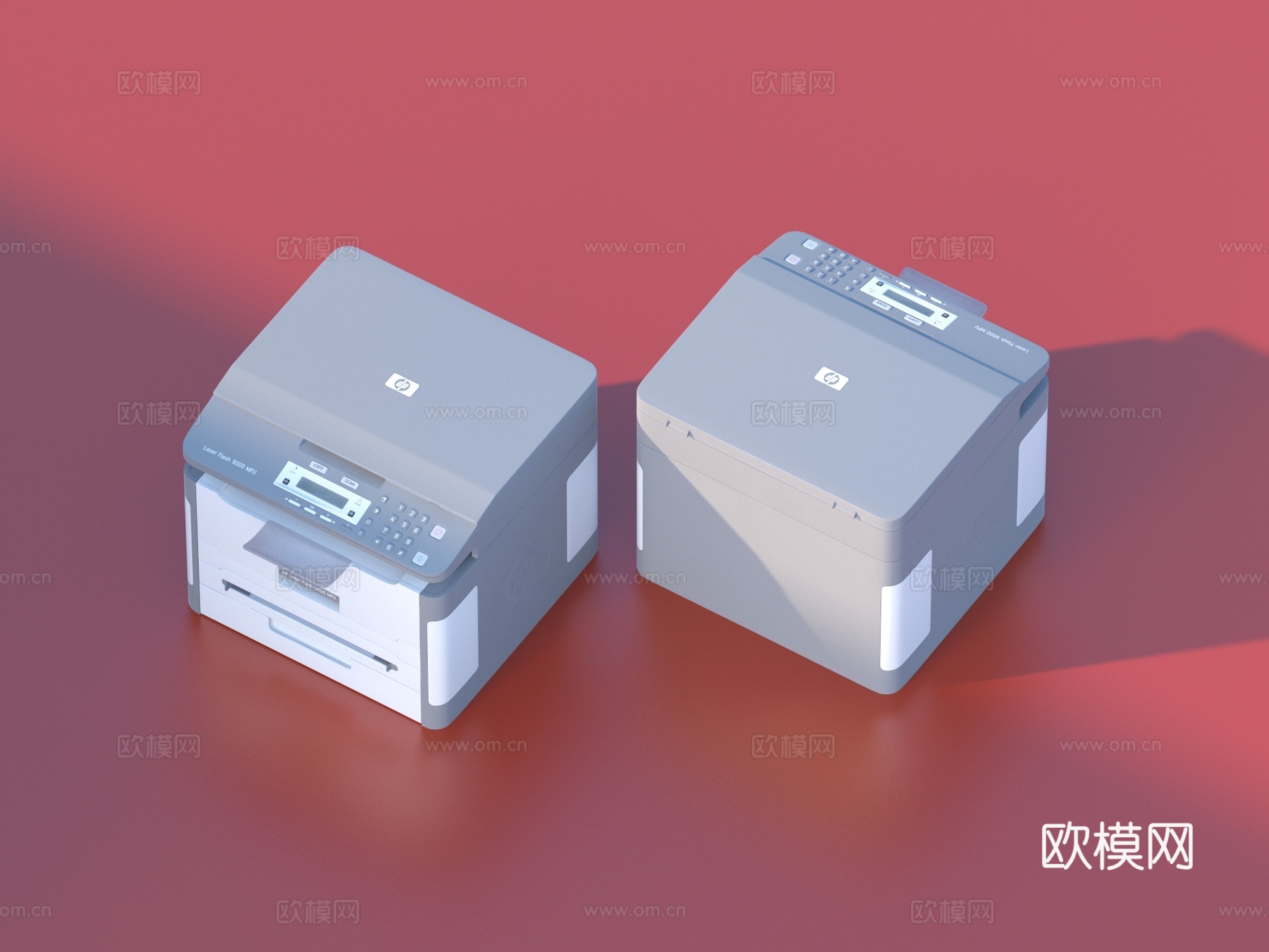 打印机 复印机 扫描机  办公设备3d模型