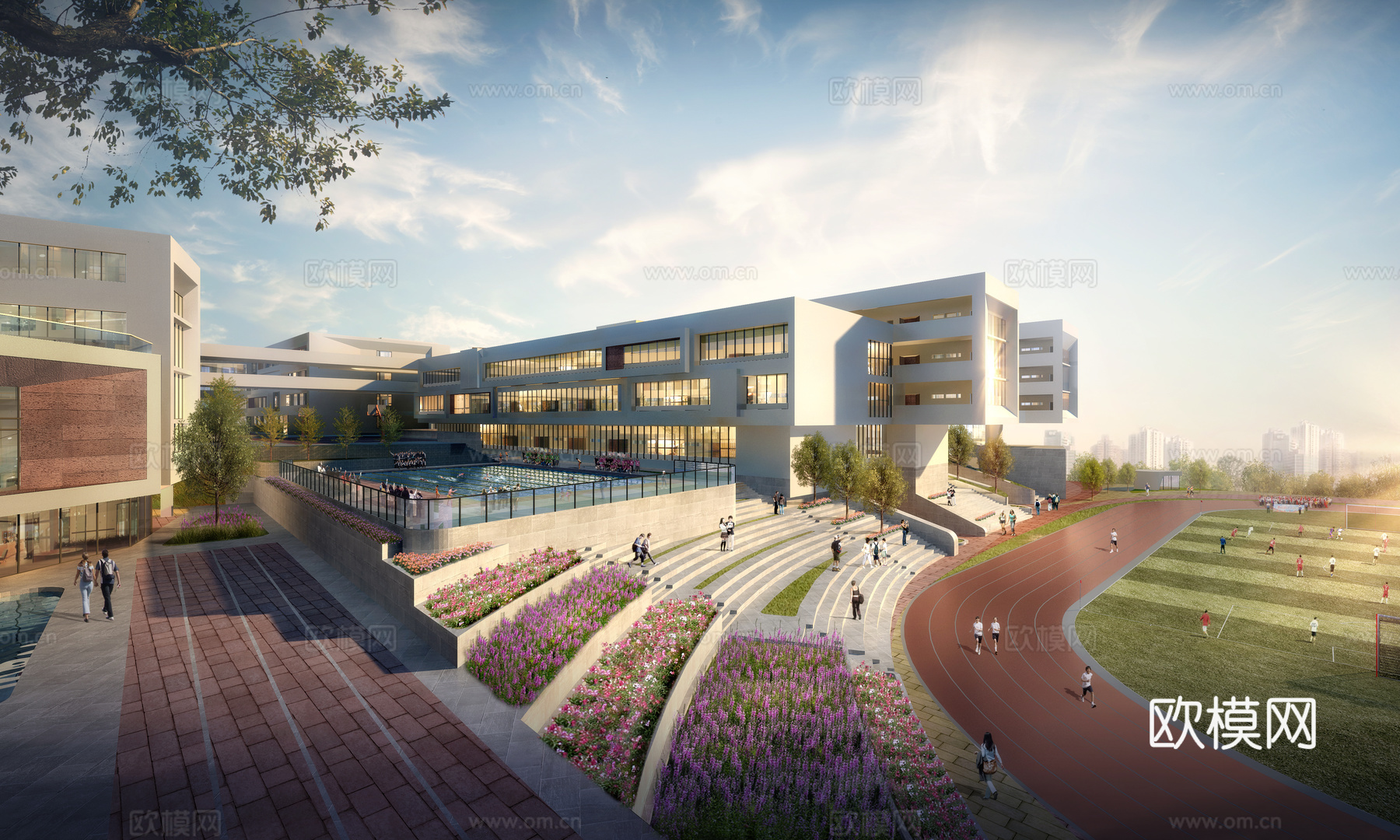 小学建筑su模型