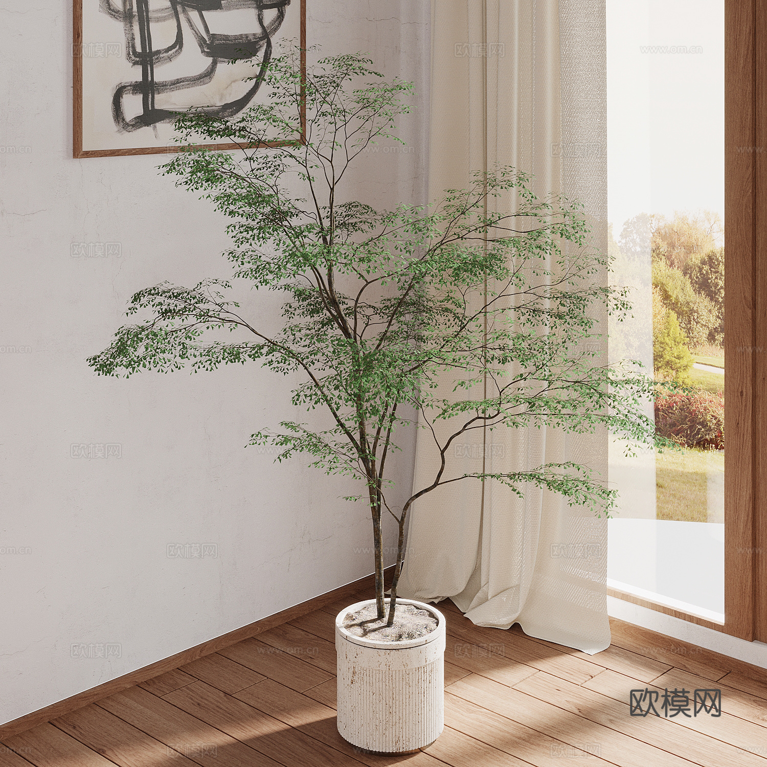 绿植 现代绿植 植物 盆栽su模型
